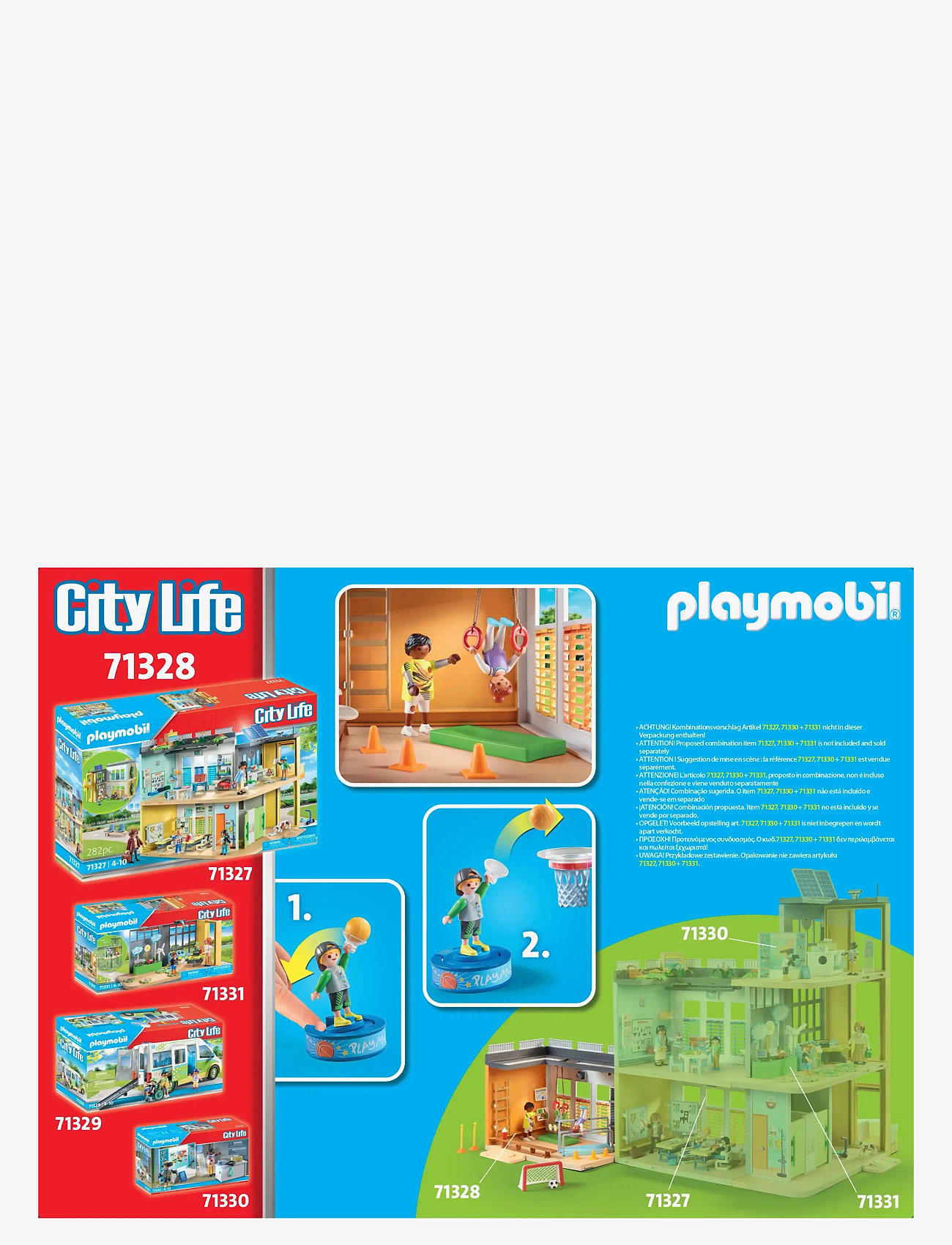 PLAYMOBIL - PLAYMOBIL City Life Gymnastiksal som tilbygning - 71328 - playmobil city life - multicolored - 3