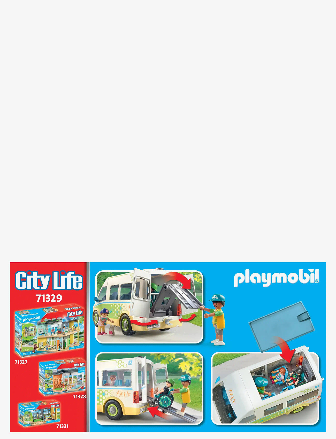 PLAYMOBIL - PLAYMOBIL City Life Skolebus - 71329 - playmobil city life - multicolored - 2