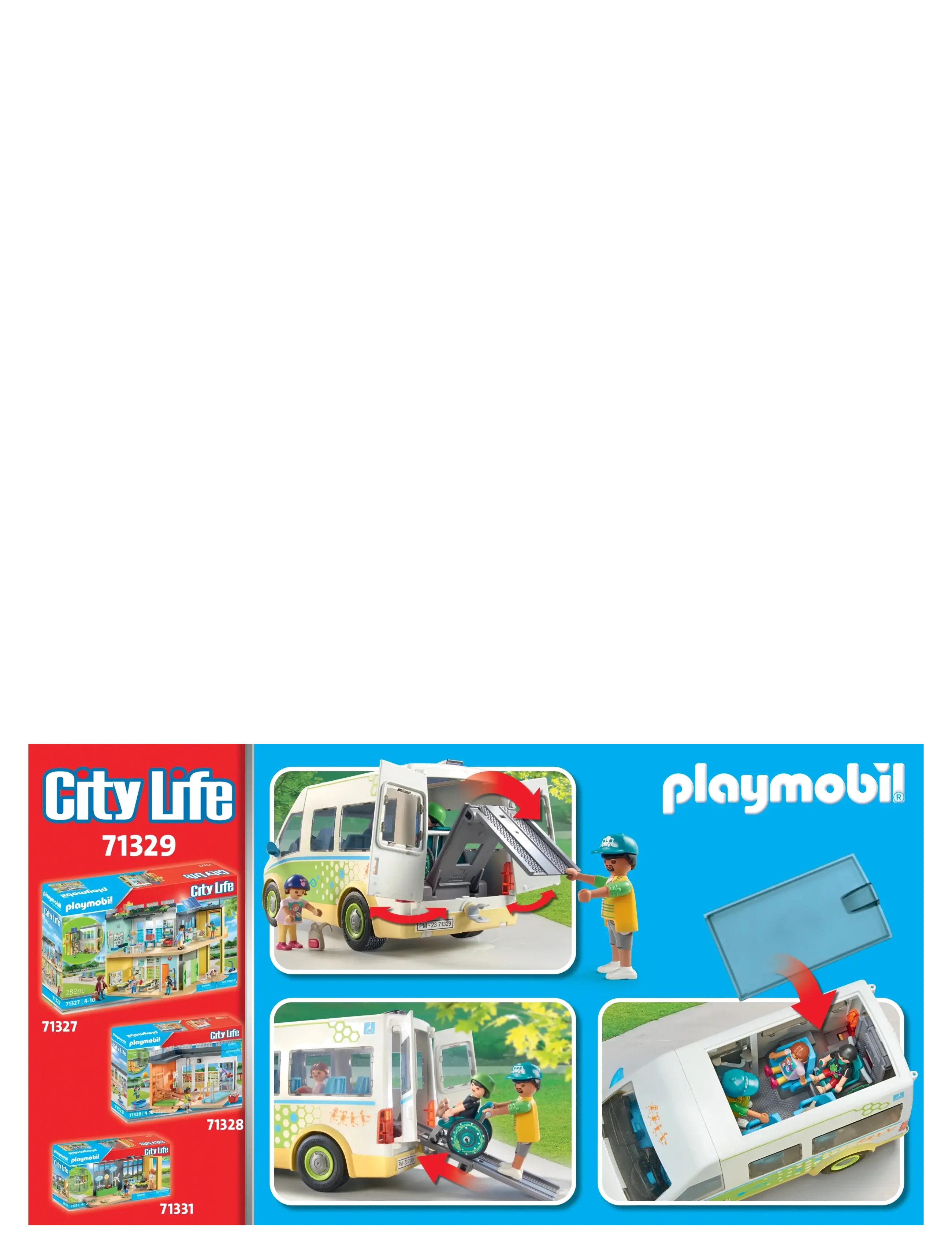 PLAYMOBIL - PLAYMOBIL City Life School Bus - 71329 - multicolored - 2