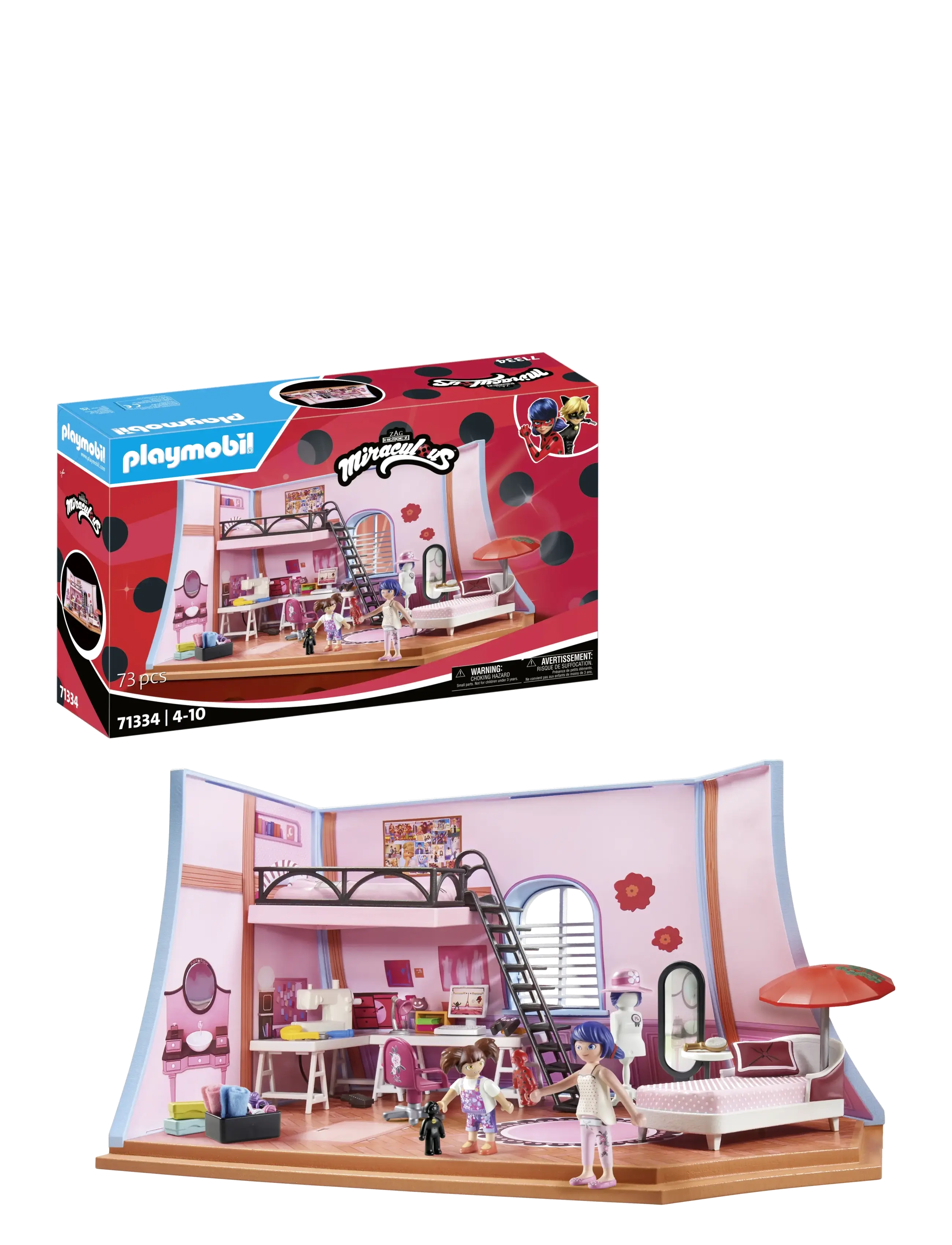 PLAYMOBIL PLAYMOBIL Miraculous: Marinette's Loft - 71334 - PLAYMOBIL - MULTICOLORED / multi