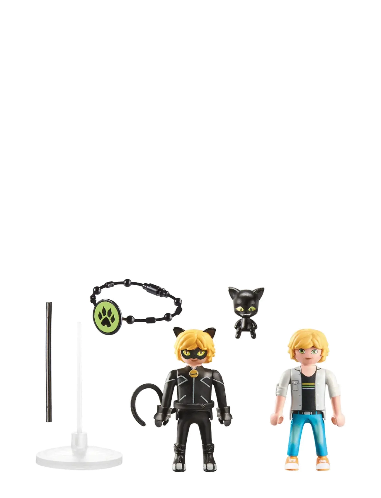 PLAYMOBIL - PLAYMOBIL Miraculous: Adrien & Cat Noir - 71337 - playmobil figures - multicolored - 1