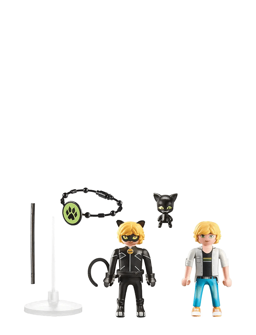 PLAYMOBIL - PLAYMOBIL Miraculous: Adrien & Cat Noir - 71337 - playmobil figures - multicolored - 1