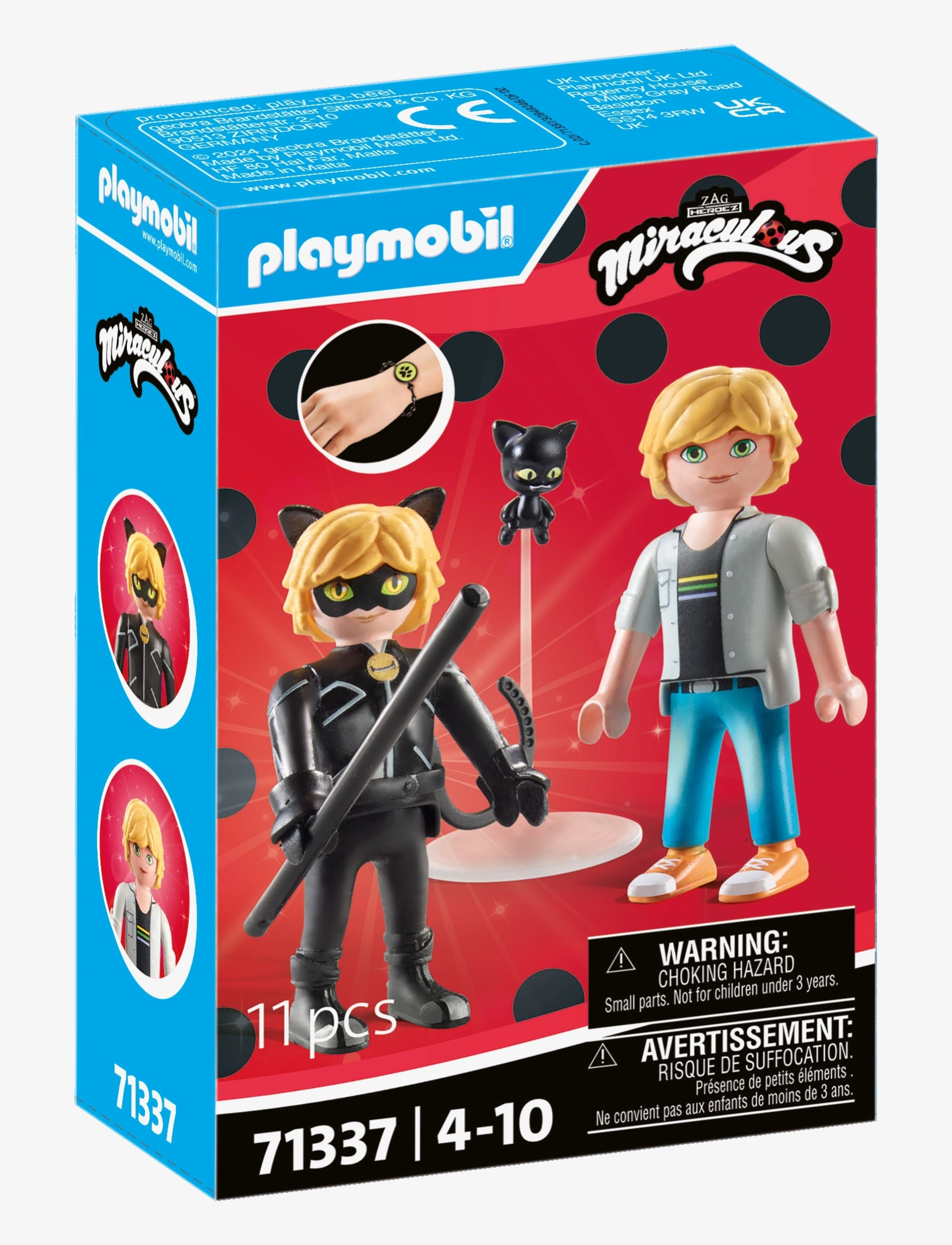 PLAYMOBIL - PLAYMOBIL Miraculous: Adrien & Cat Noir - 71337 - playmobil figures - multicolored - 2