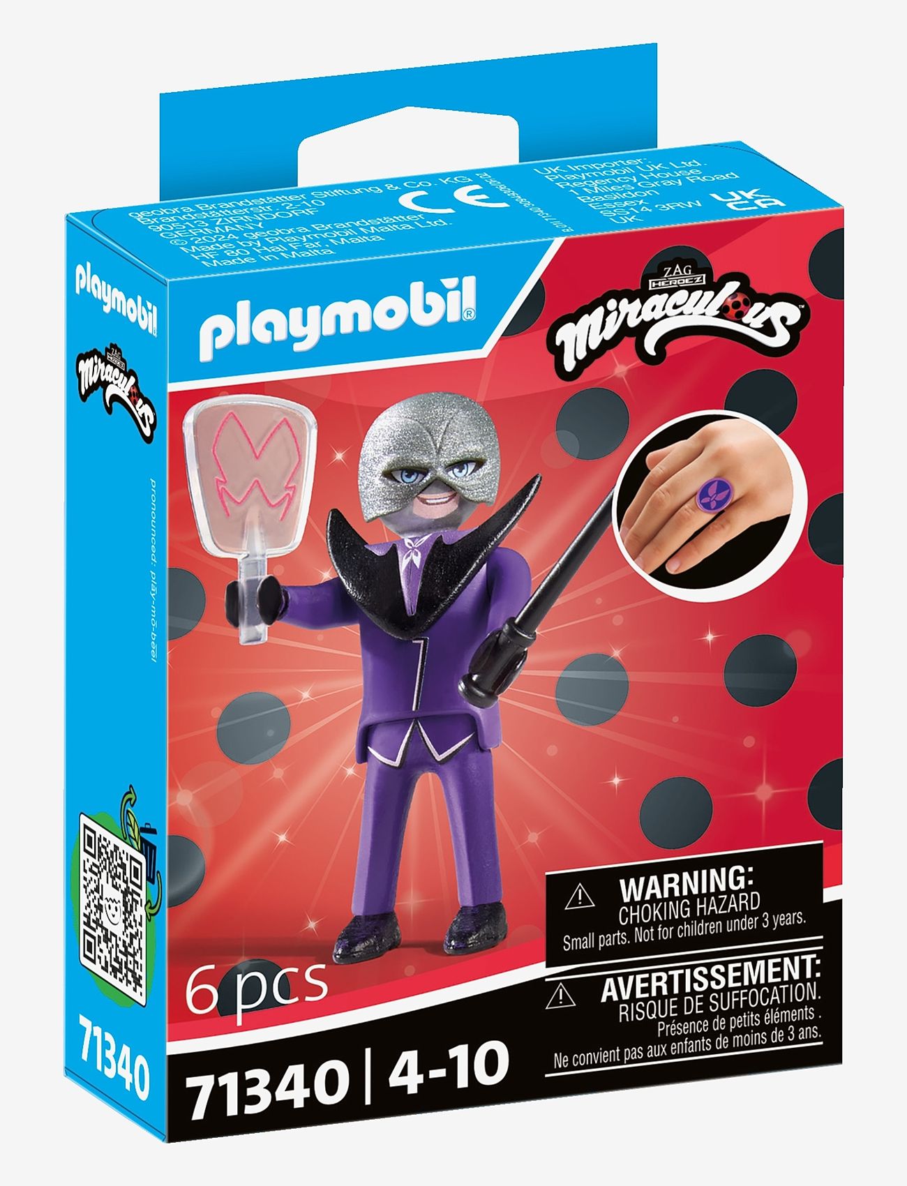 PLAYMOBIL - PLAYMOBIL Miraculous: Hawk Moth - 71340 - playmobil figures - multicolored - 2