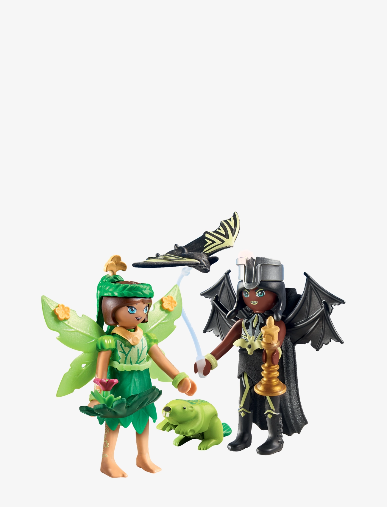 PLAYMOBIL - PLAYMOBIL Adventures of Ayuma Forest Fairy & Bat Fairy with Soul Animals - 71350 - playmobil adventures of ayuma - multicolored - 1