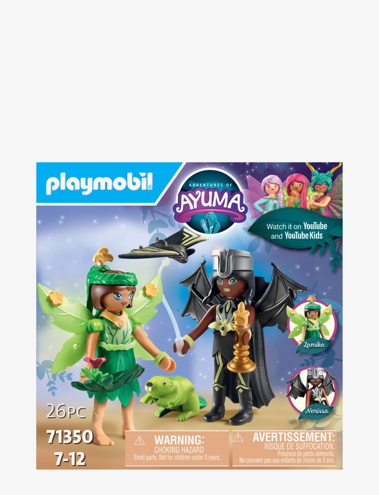 PLAYMOBIL - PLAYMOBIL Adventures of Ayuma Forest Fairy & Bat Fairy with Soul Animals - 71350 - playmobil adventures of ayuma - multicolored - 3