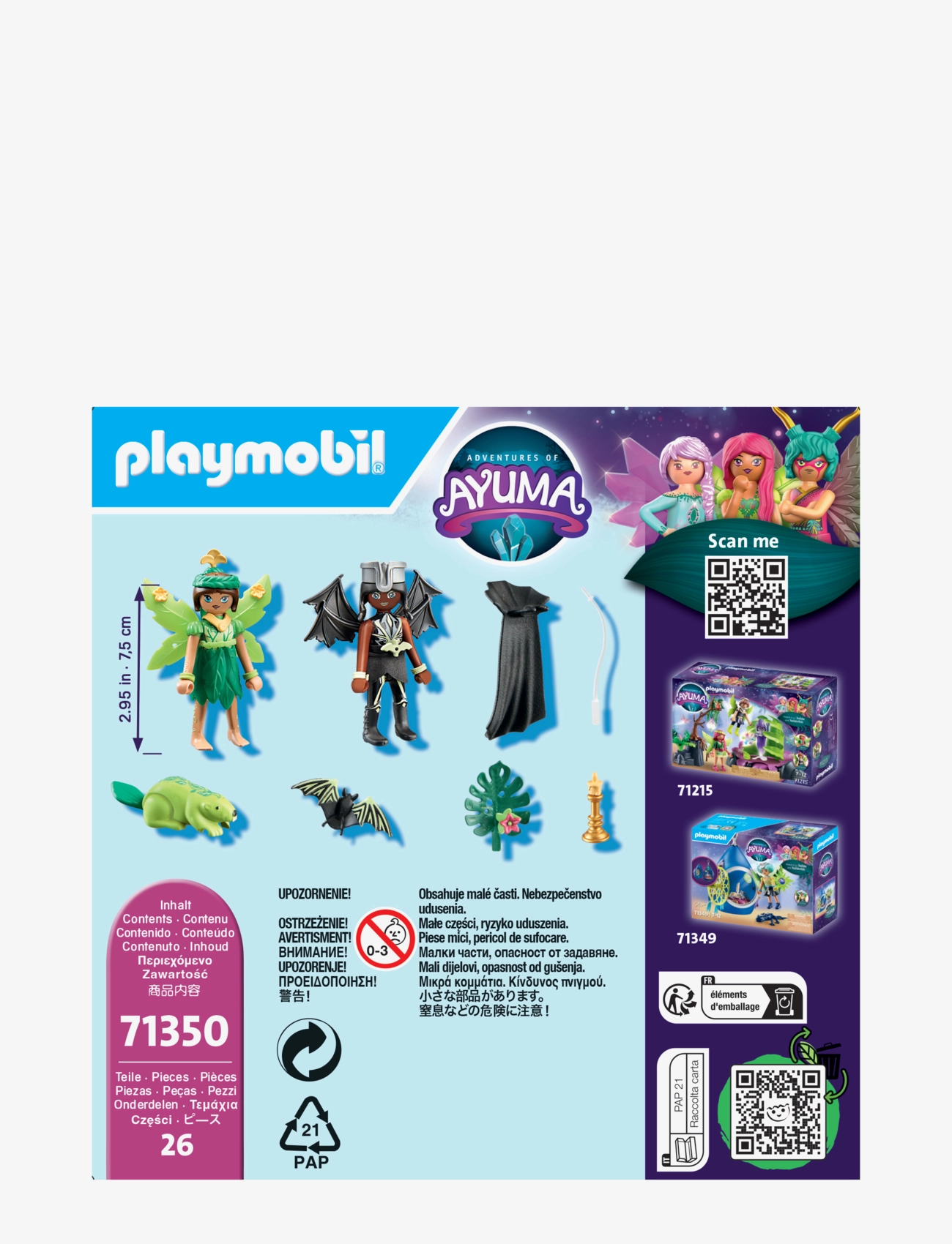 PLAYMOBIL - PLAYMOBIL Adventures of Ayuma Forest Fairy & Bat Fairy with Soul Animals - 71350 - playmobil adventures of ayuma - multicolored - 4