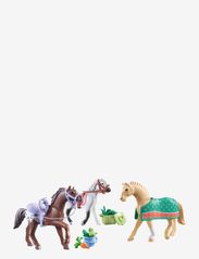 PLAYMOBIL - PLAYMOBIL Horses of Waterfall Three Horses with Saddles - 71356 - laveste priser - multicolored - 1