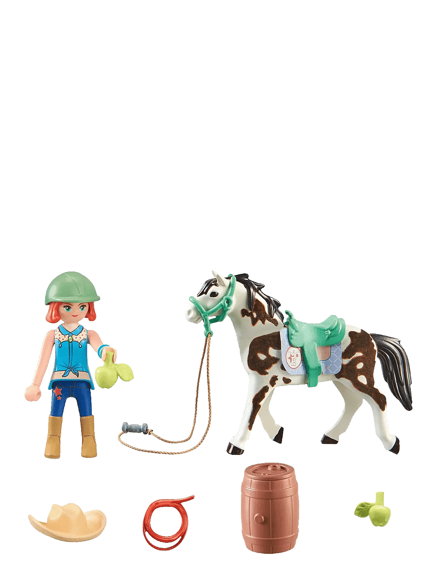 PLAYMOBIL - PLAYMOBIL Horses of Waterfall Feeding Time with Ellie and Sawdust - 71358 - playmobil horses of waterfall - multicolored - 2