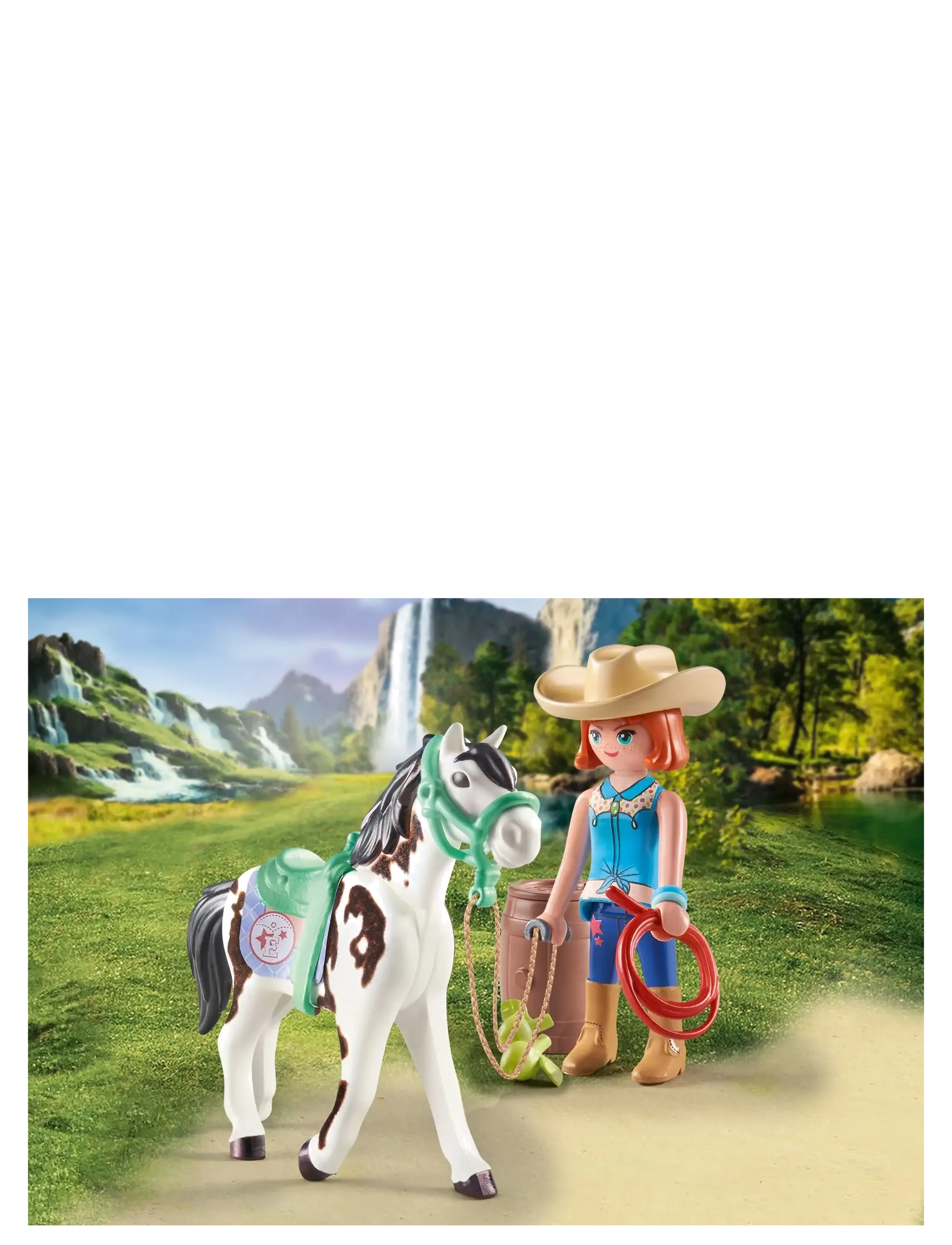 PLAYMOBIL - PLAYMOBIL Horses of Waterfall Feeding Time with Ellie and Sawdust - 71358 - playmobil horses of waterfall - multicolored - 3