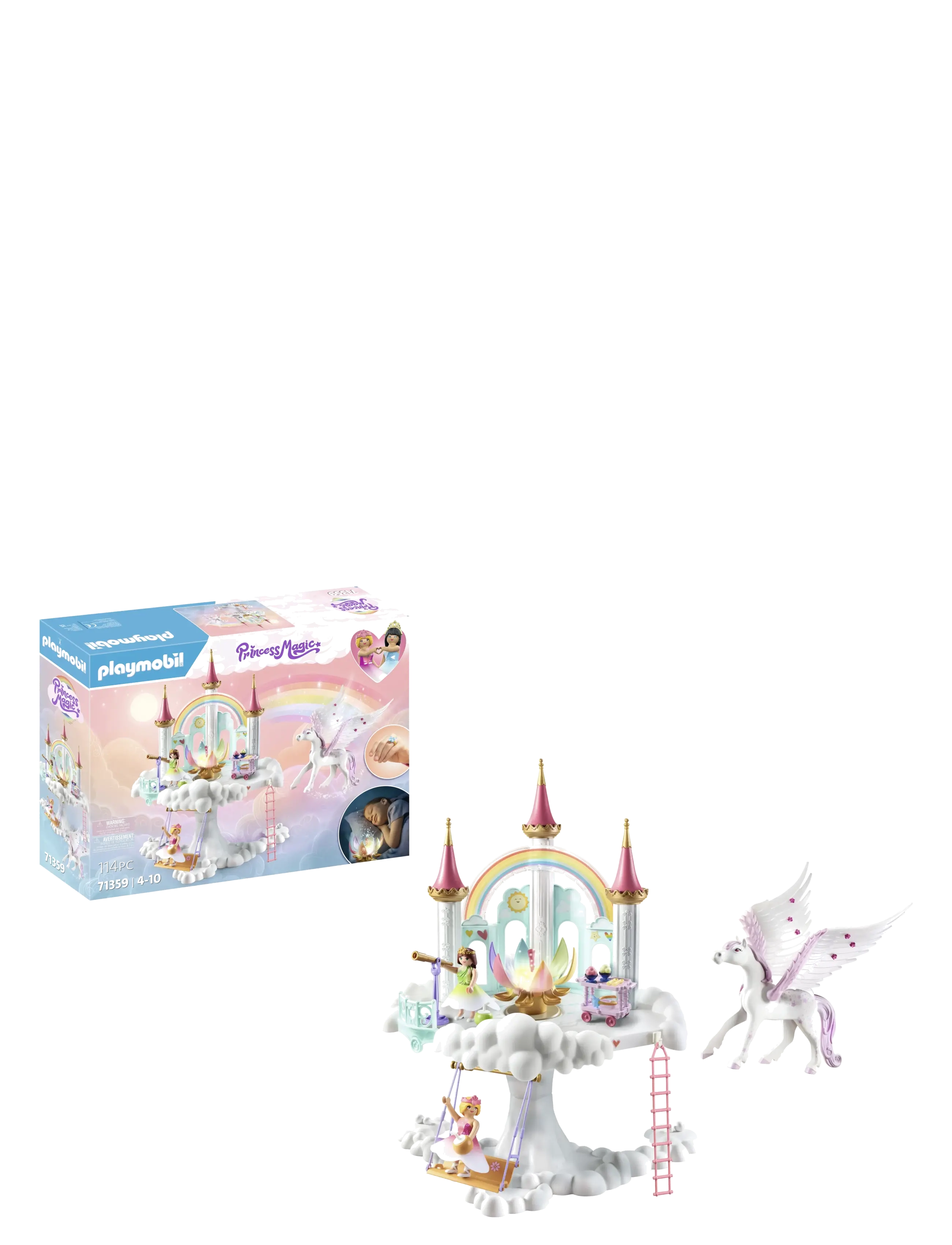 PLAYMOBIL - PLAYMOBIL Princess Magic Rainbow Castle in the Clouds - 71359 - playmobil leikföng - multicolored - 4