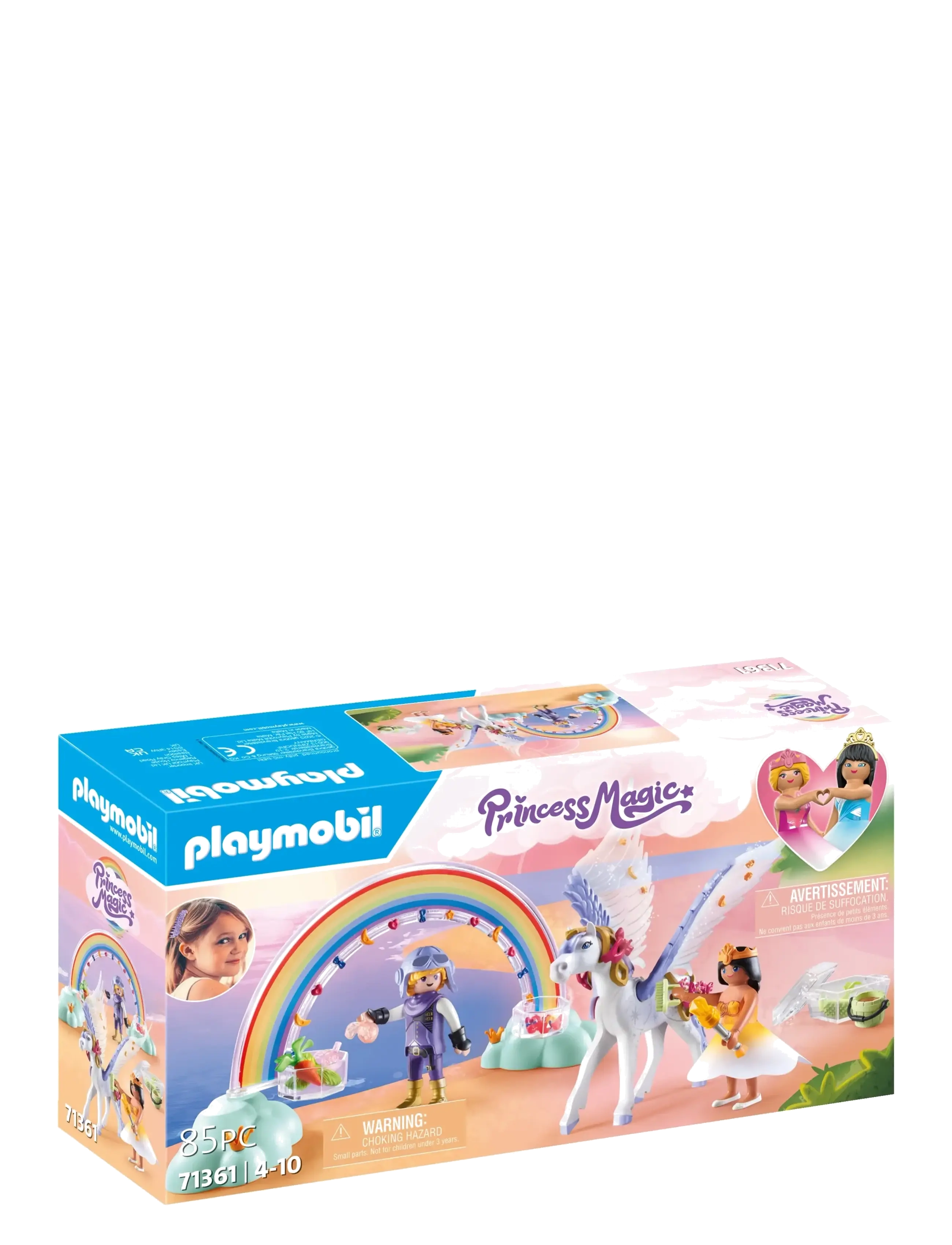 PLAYMOBIL - PLAYMOBIL Princess Magic Pegasus with Rainbow in the Clouds - 71361 - multicolored - 1