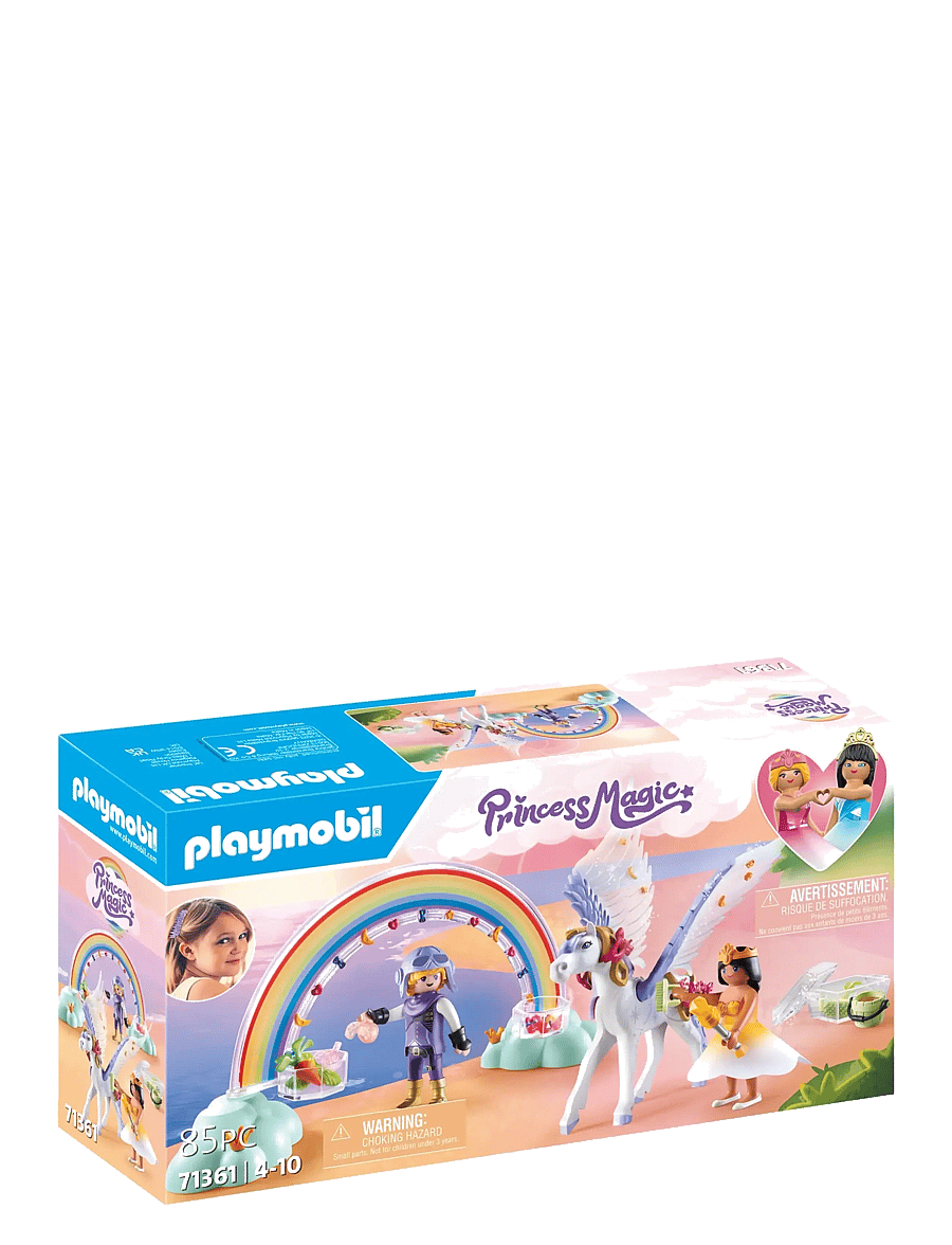PLAYMOBIL - PLAYMOBIL Princess Magic Pegasus with Rainbow in the Clouds - 71361 - playmobil princess magic - multicolored - 1