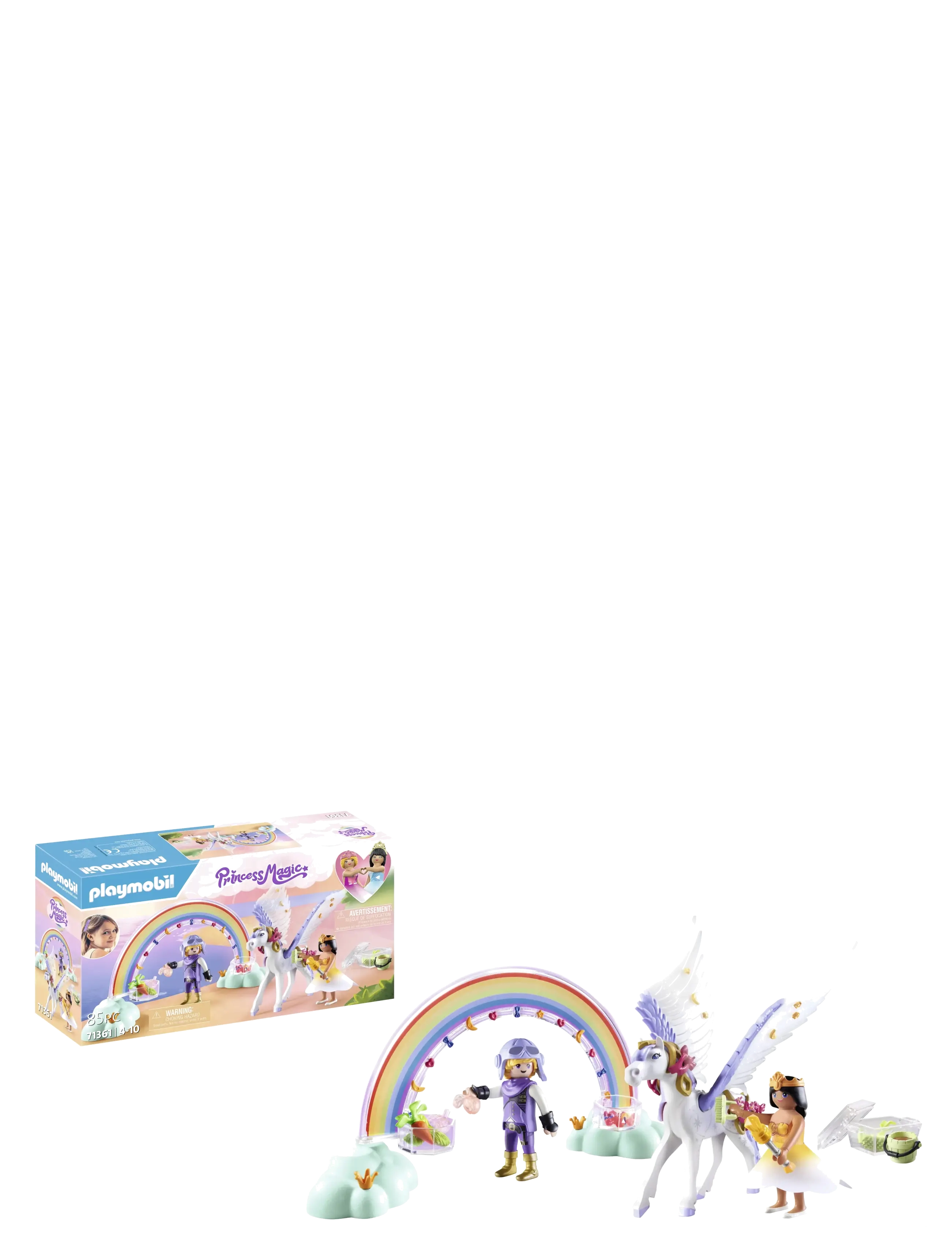 PLAYMOBIL - PLAYMOBIL Princess Magic Pegasus with Rainbow in the Clouds - 71361 - multicolored - 3