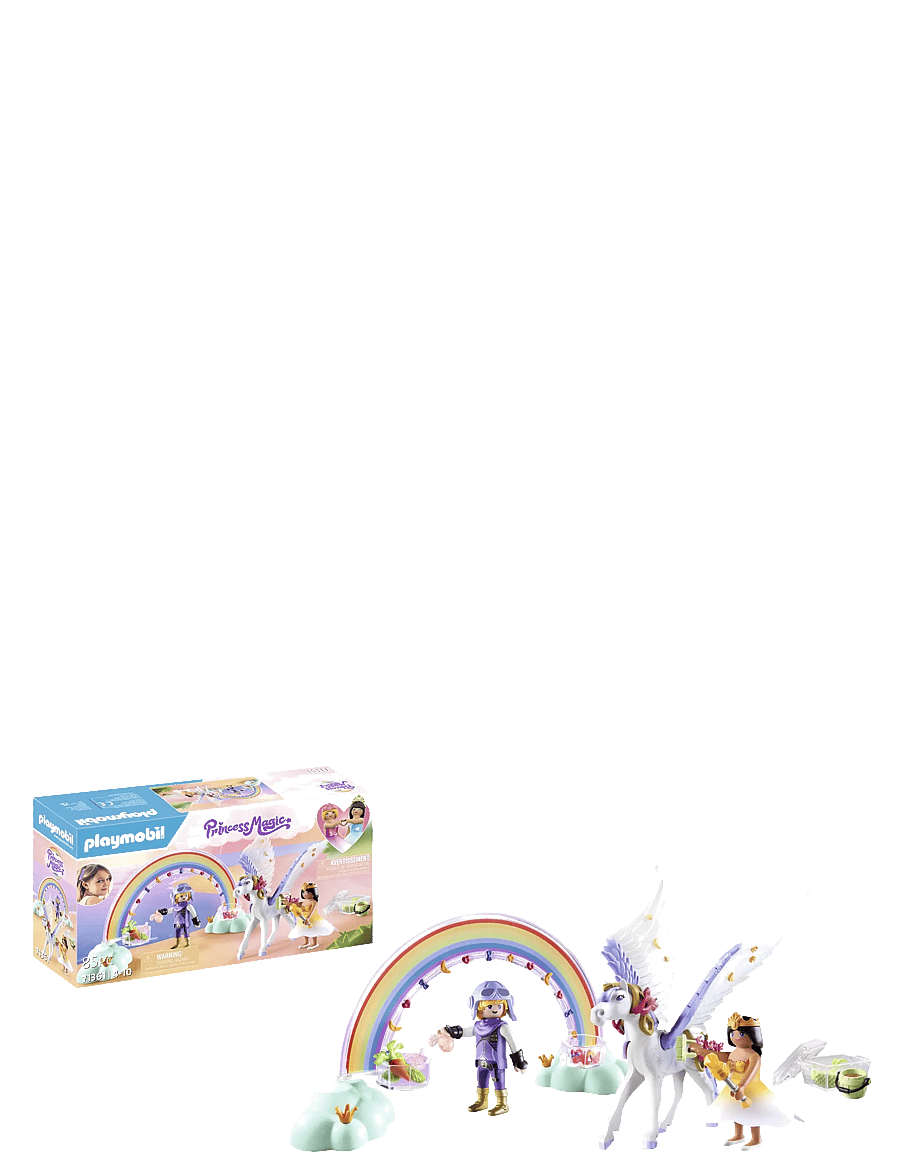 PLAYMOBIL - PLAYMOBIL Princess Magic Pegasus with Rainbow in the Clouds - 71361 - playmobil princess magic - multicolored - 3