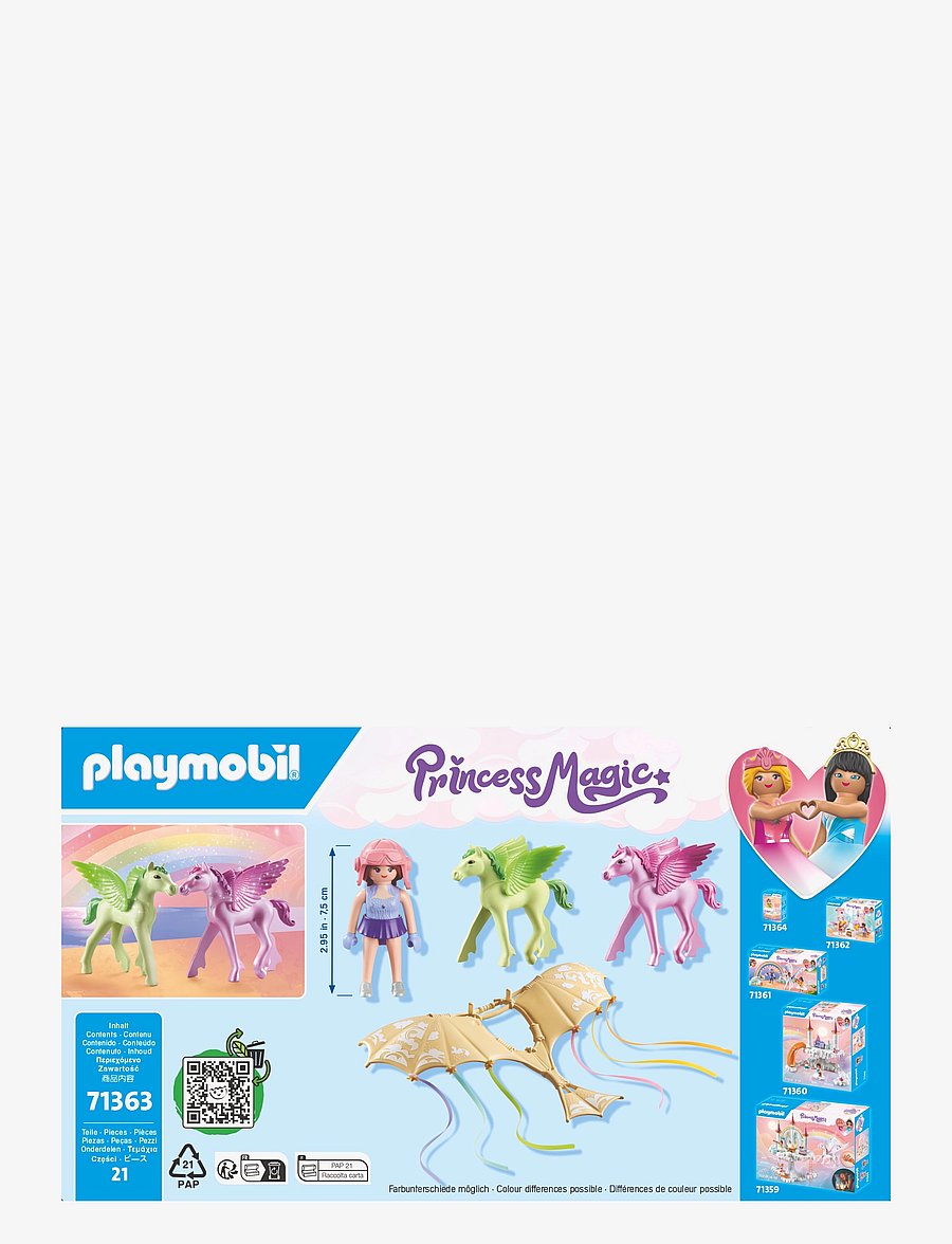 PLAYMOBIL - PLAYMOBIL Princess Magic Trip with Pegasus Foals in the Clouds - 71363 - playmobil princess magic - multicolored - 1