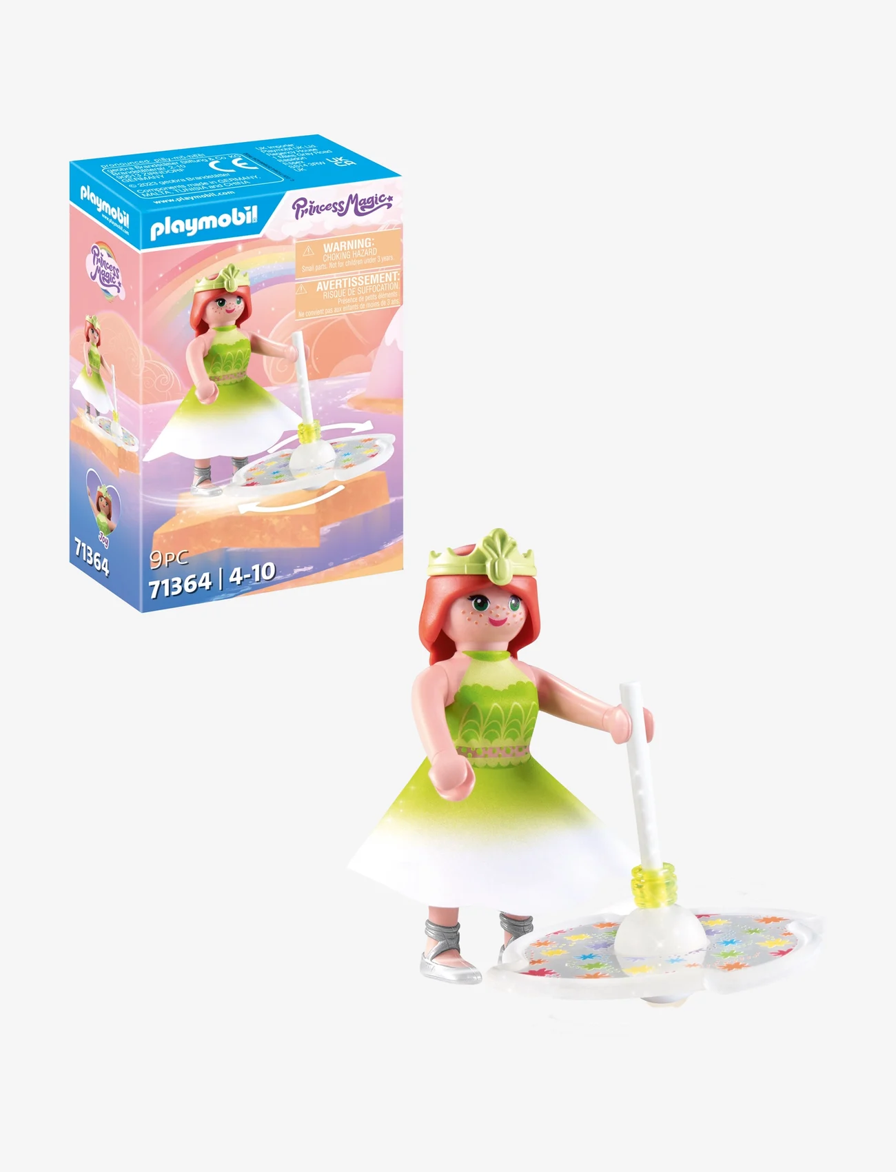 PLAYMOBIL - PLAYMOBIL Princess Magic Rainbow Spinning Top with Princess - 71364 - alhaisimmat hinnat - multicolored - 0