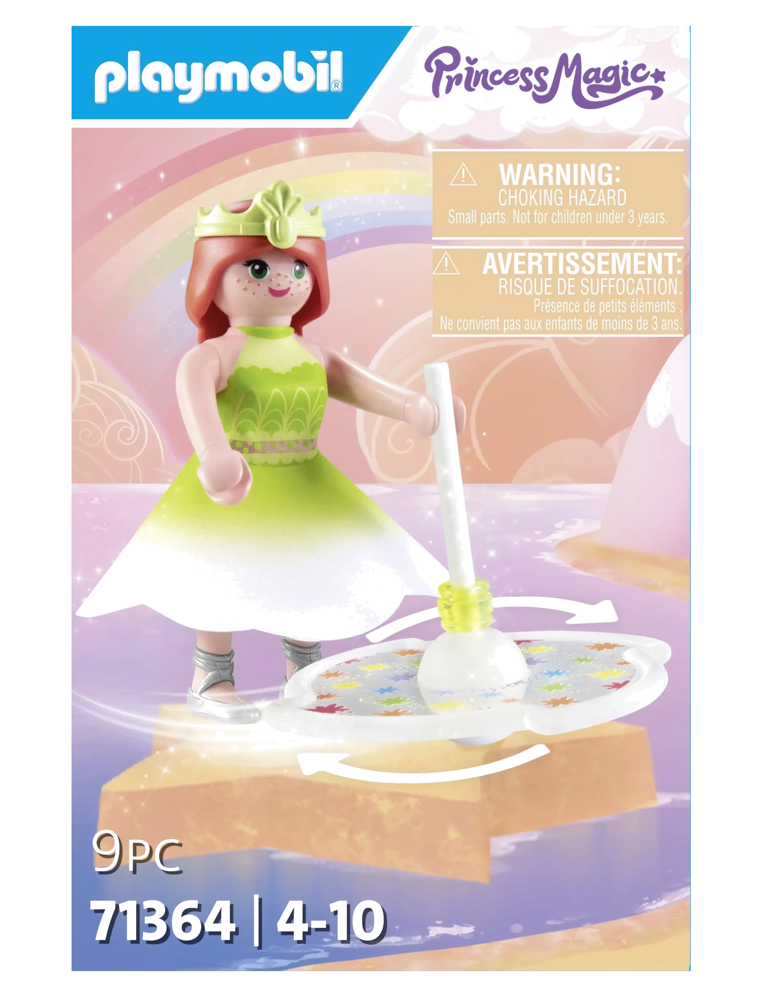 PLAYMOBIL PLAYMOBIL Princess Magic Rainbow Spinning Top with Princess - 71364 - PLAYMOBIL - MULTICOLORED / multi