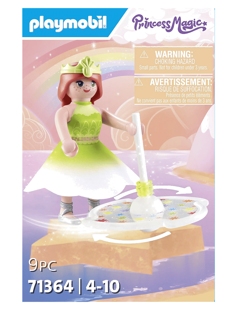 PLAYMOBIL - PLAYMOBIL Princess Magic Rainbow Spinning Top with Princess - 71364 - playmobil princess magic - multicolored - 1