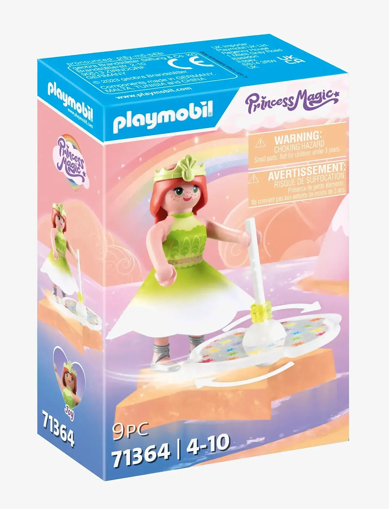 PLAYMOBIL - PLAYMOBIL Princess Magic Rainbow Spinning Top with Princess - 71364 - playmobil princess magic - multicolored - 1