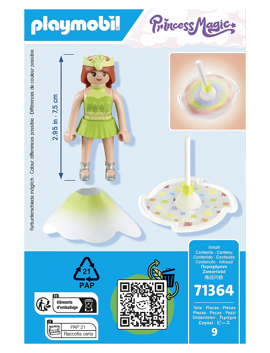 PLAYMOBIL - PLAYMOBIL Princess Magic Rainbow Spinning Top with Princess - 71364 - playmobil princess magic - multicolored - 3