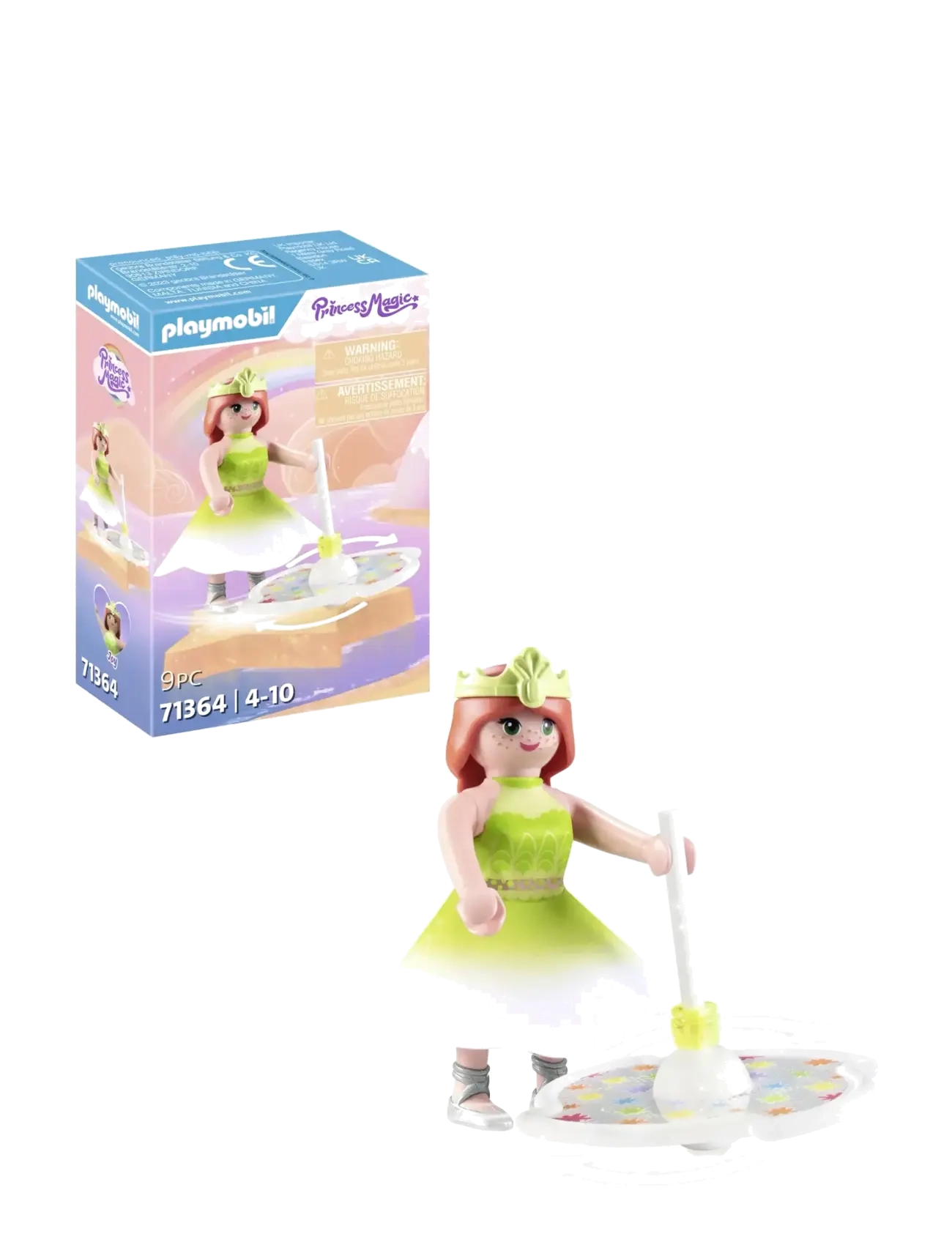 PLAYMOBIL - PLAYMOBIL Princess Magic Rainbow Spinning Top with Princess - 71364 - playmobil princess magic - multicolored - 4