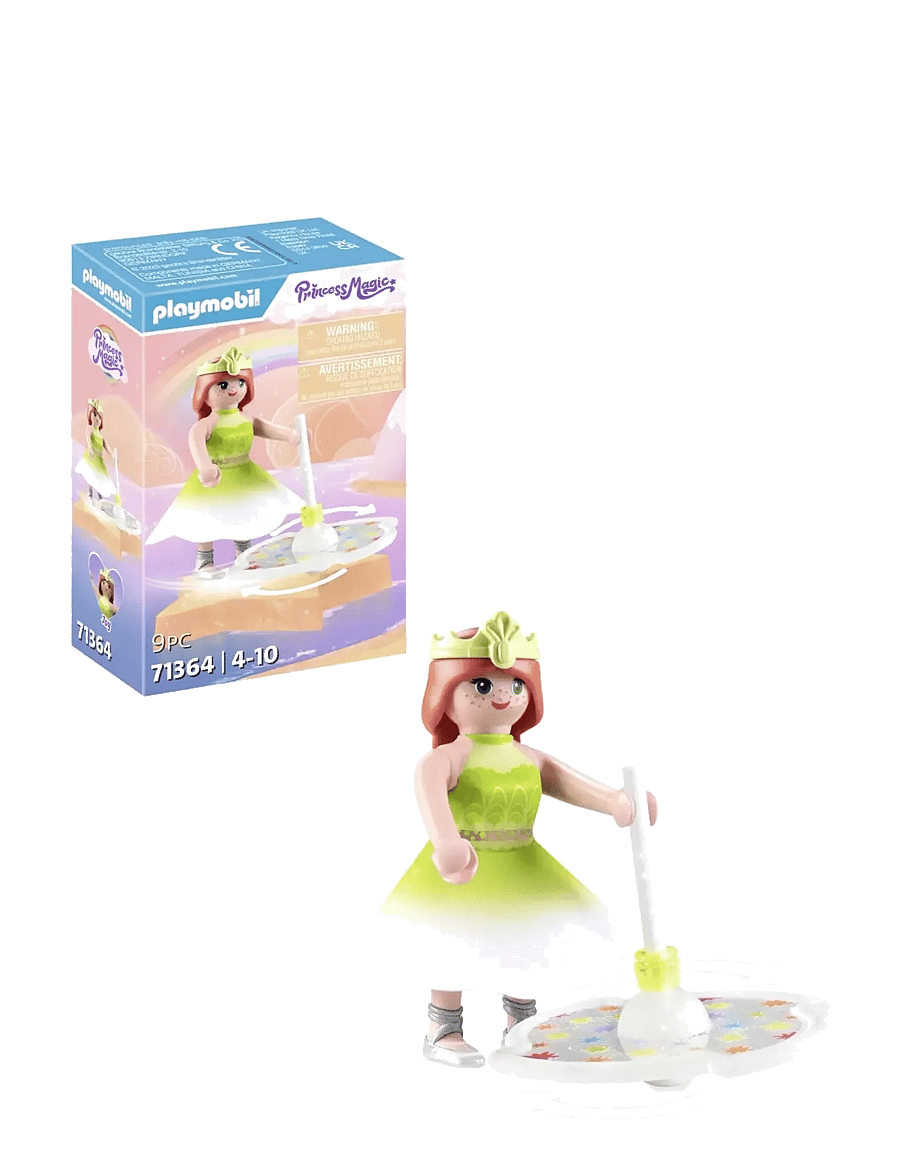 PLAYMOBIL - PLAYMOBIL Princess Magic Rainbow Spinning Top with Princess - 71364 - playmobil princess magic - multicolored - 4