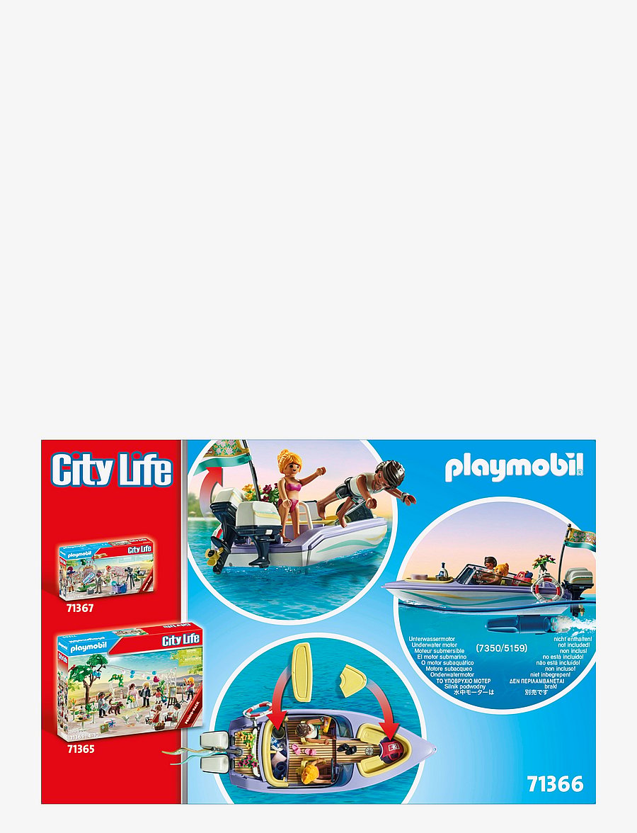 PLAYMOBIL - PLAYMOBIL City Life Honeymoon Speedboat Trip - 71366 - multicolored - 1
