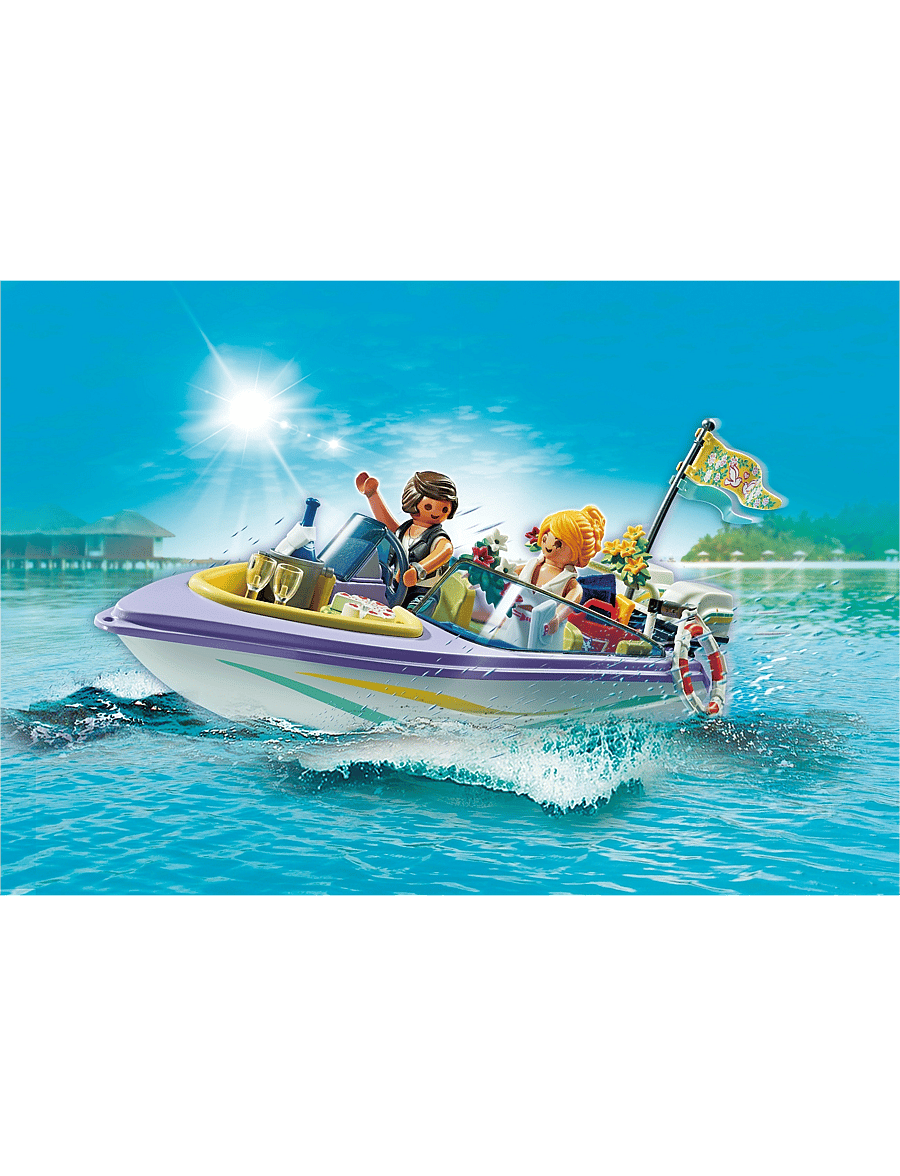 PLAYMOBIL - PLAYMOBIL City Life Honeymoon Speedboat Trip - 71366 - multicolored - 2