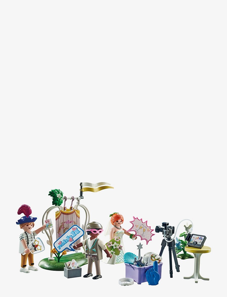 PLAYMOBIL - PLAYMOBIL City Life Wedding Photo Booth - 71367 - multicolored - 0
