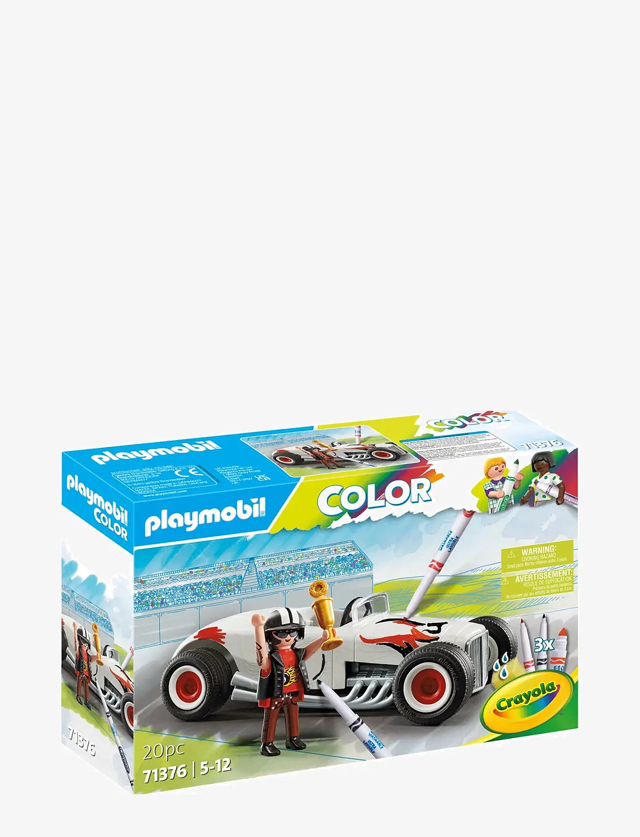 PLAYMOBIL - PLAYMOBIL Color: Racerbil - 71376 - playmobil color - multicolored - 1