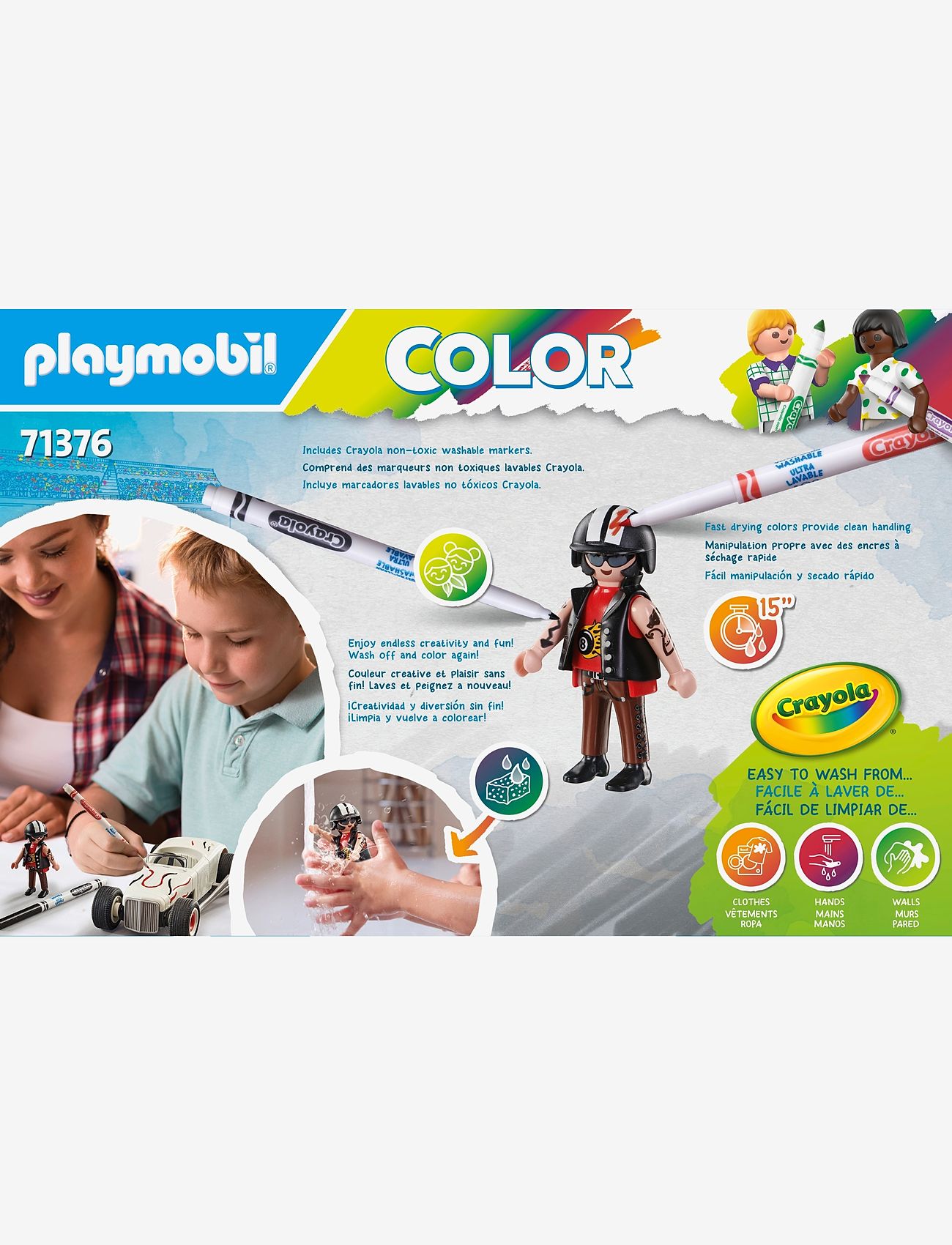 PLAYMOBIL - PLAYMOBIL Color: Racerbil - 71376 - playmobil color - multicolored - 3
