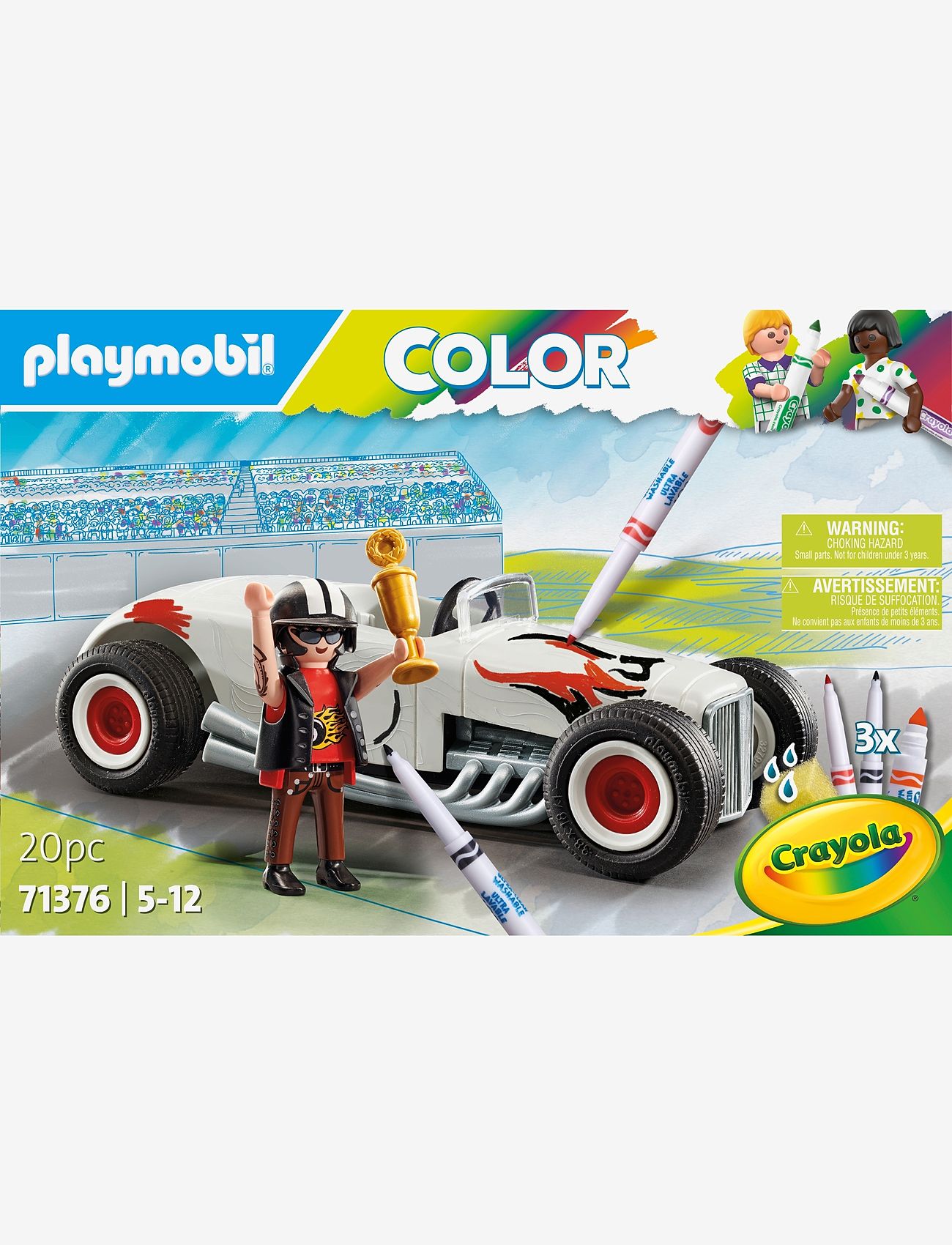 PLAYMOBIL - PLAYMOBIL Color: Racerbil - 71376 - playmobil color - multicolored - 4