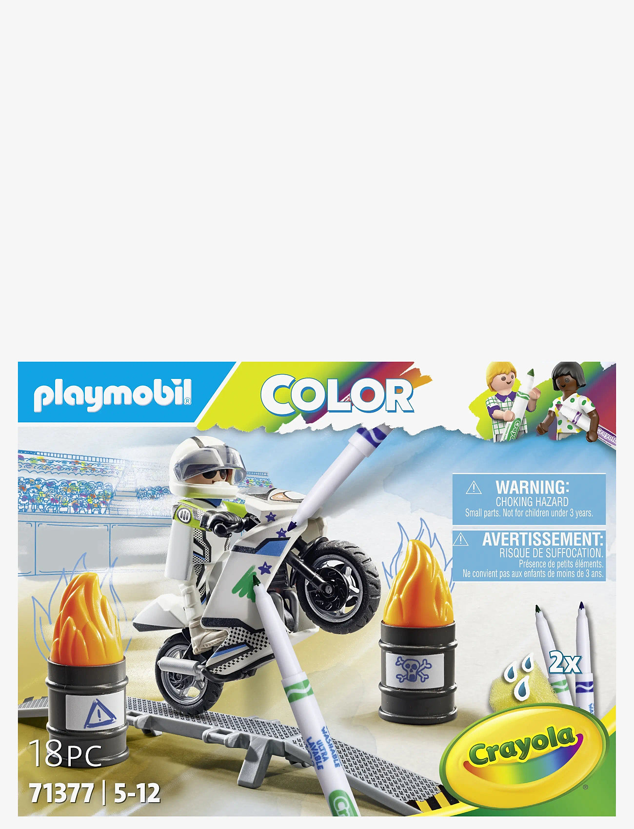 PLAYMOBIL - PLAYMOBIL Color: Motorcykel - 71377 - playmobil color - multicolored - 0