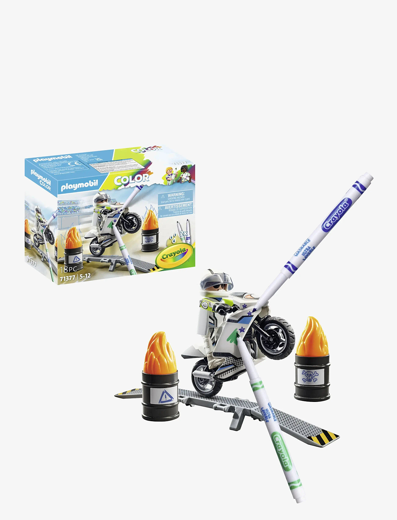 PLAYMOBIL - PLAYMOBIL Color: Motorcykel - 71377 - playmobil color - multicolored - 3