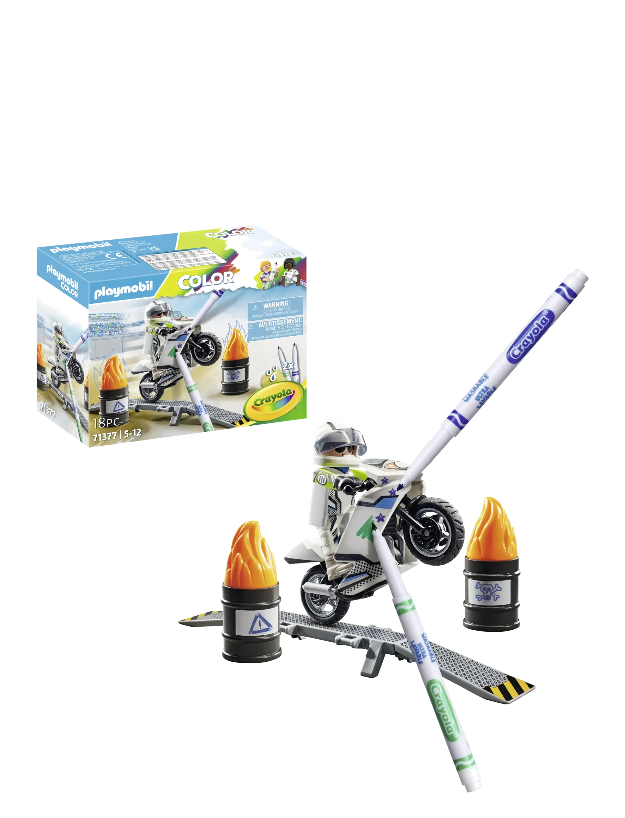 PLAYMOBIL - PLAYMOBIL Color: Motorcykel - 71377 - multicolored - 3