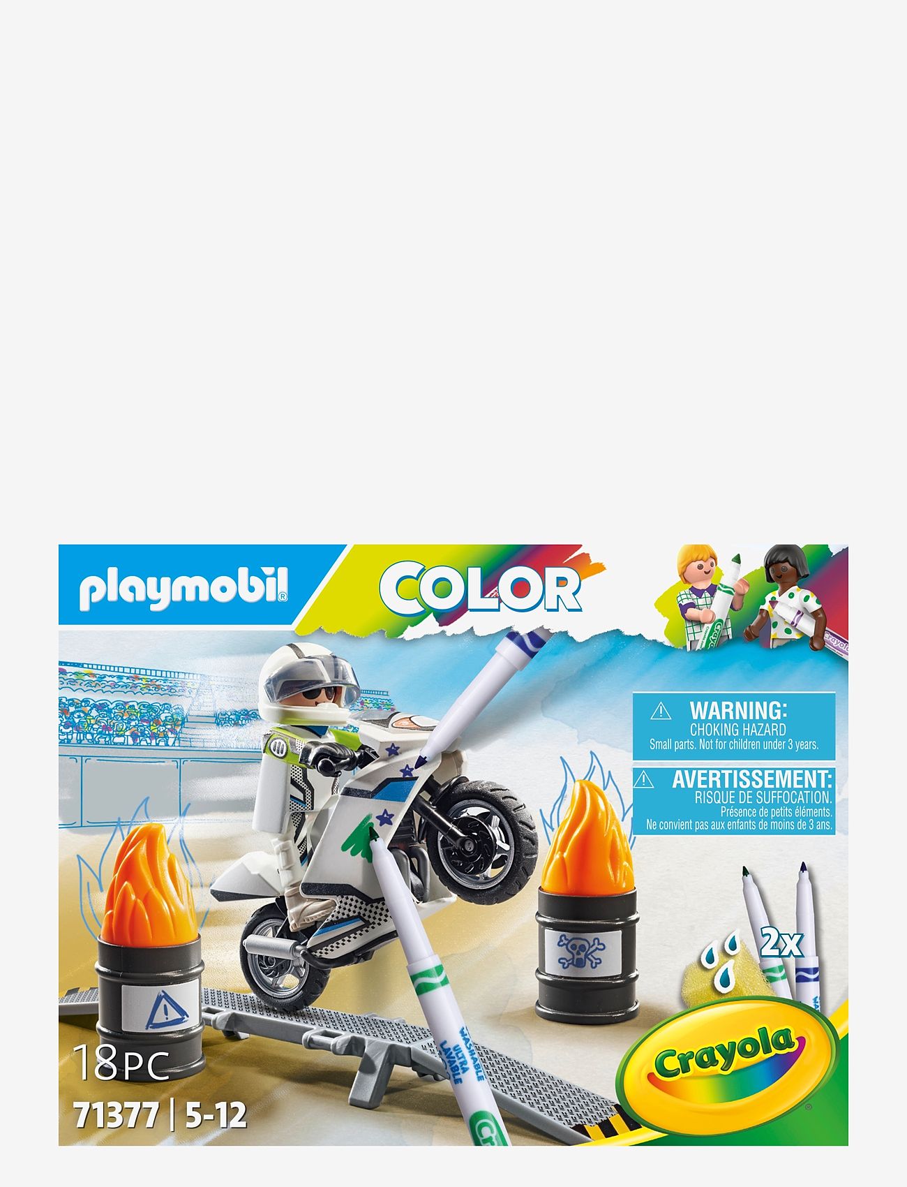 PLAYMOBIL - PLAYMOBIL Color: Motorcykel - 71377 - playmobil color - multicolored - 4