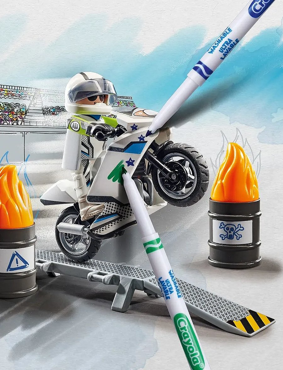 PLAYMOBIL - PLAYMOBIL COLOR PLAYMOBIL Color: Motorbike - 71377 - multicolored - 4