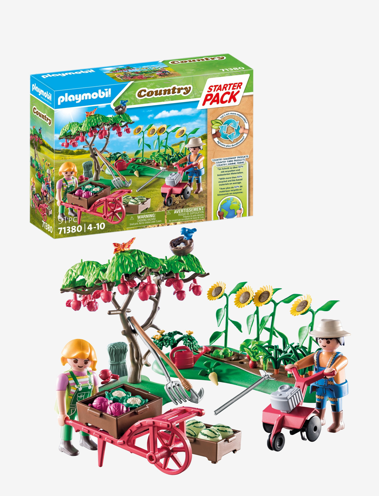 PLAYMOBIL - PLAYMOBIL Starter Pack Grönsaksträdgård på bondgård - 71380 - playmobil starter packs - multicolored - 0