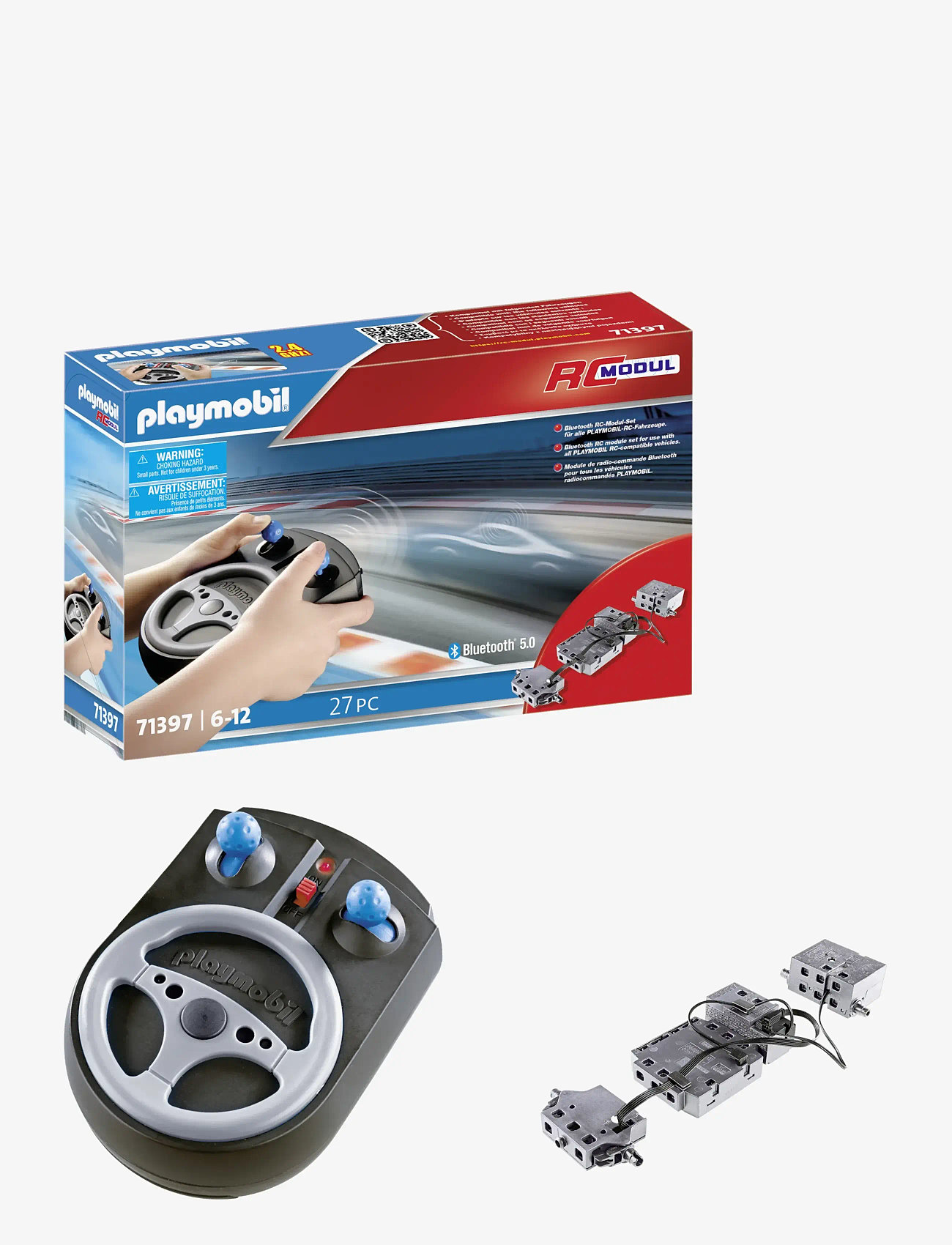 PLAYMOBIL - PLAYMOBIL RC-Vehicles Bluetooth RC Module Set - 71397 - playmobil service - multicolored - 3