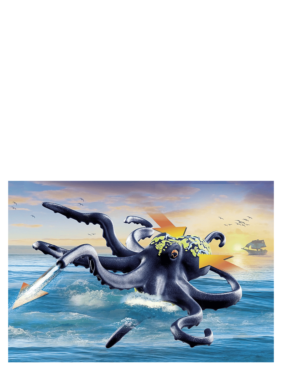 PLAYMOBIL - Battle with the Giant Octopus - madalaimad hinnad - multicolored - 3