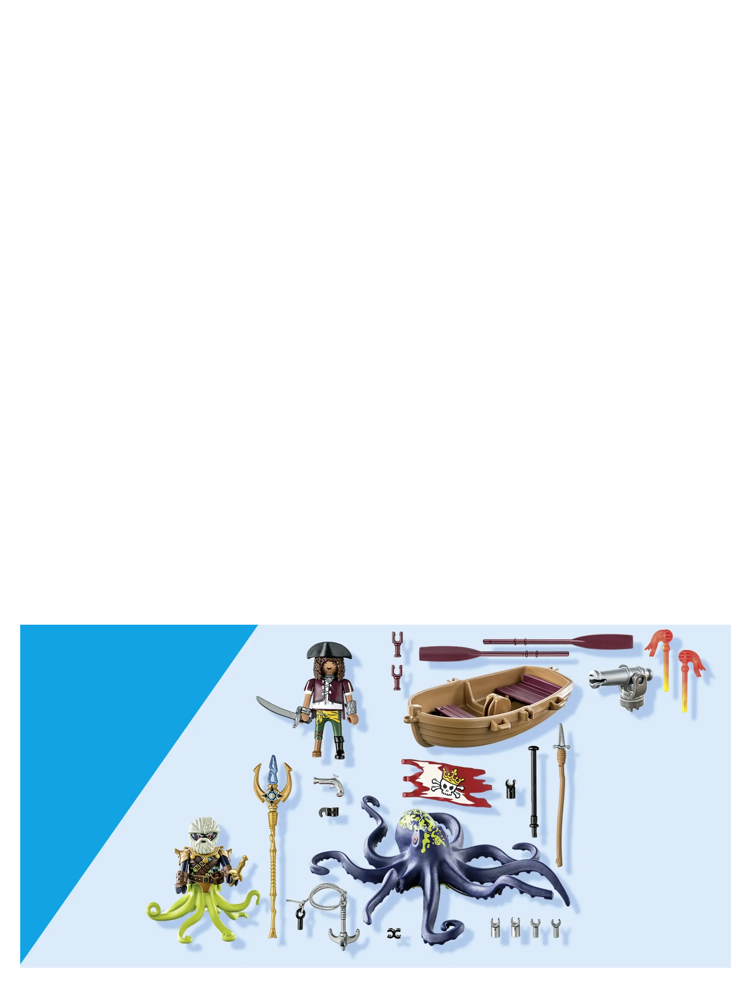 PLAYMOBIL - PLAYMOBIL Pirates Kamp mod kæmpeblæksprutten - 7141 - playmobil pirates - multicolored - 5