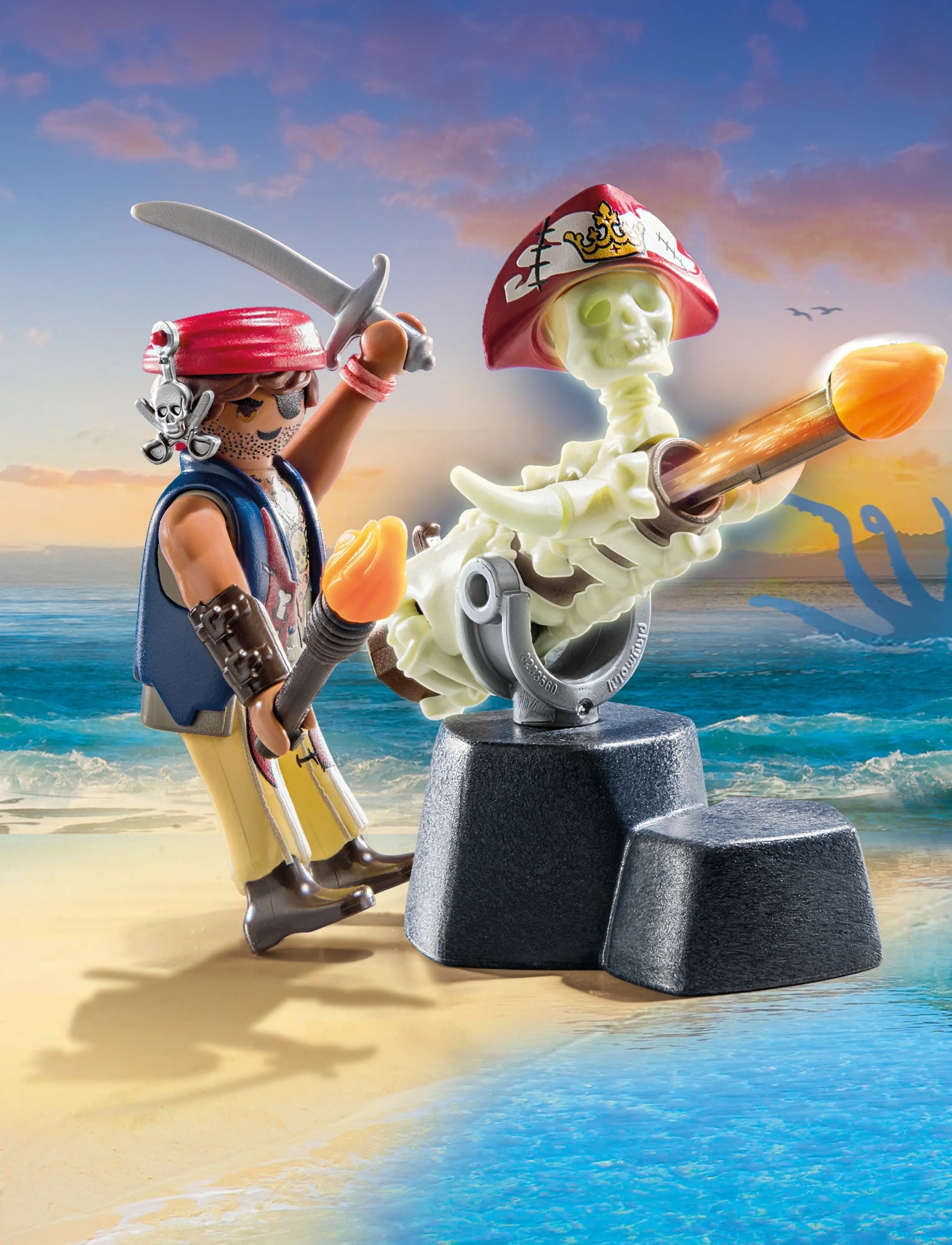 PLAYMOBIL Kanonmester, One Size, Beige, Playmobil Legetøj > Playmobil Pirates, Børn