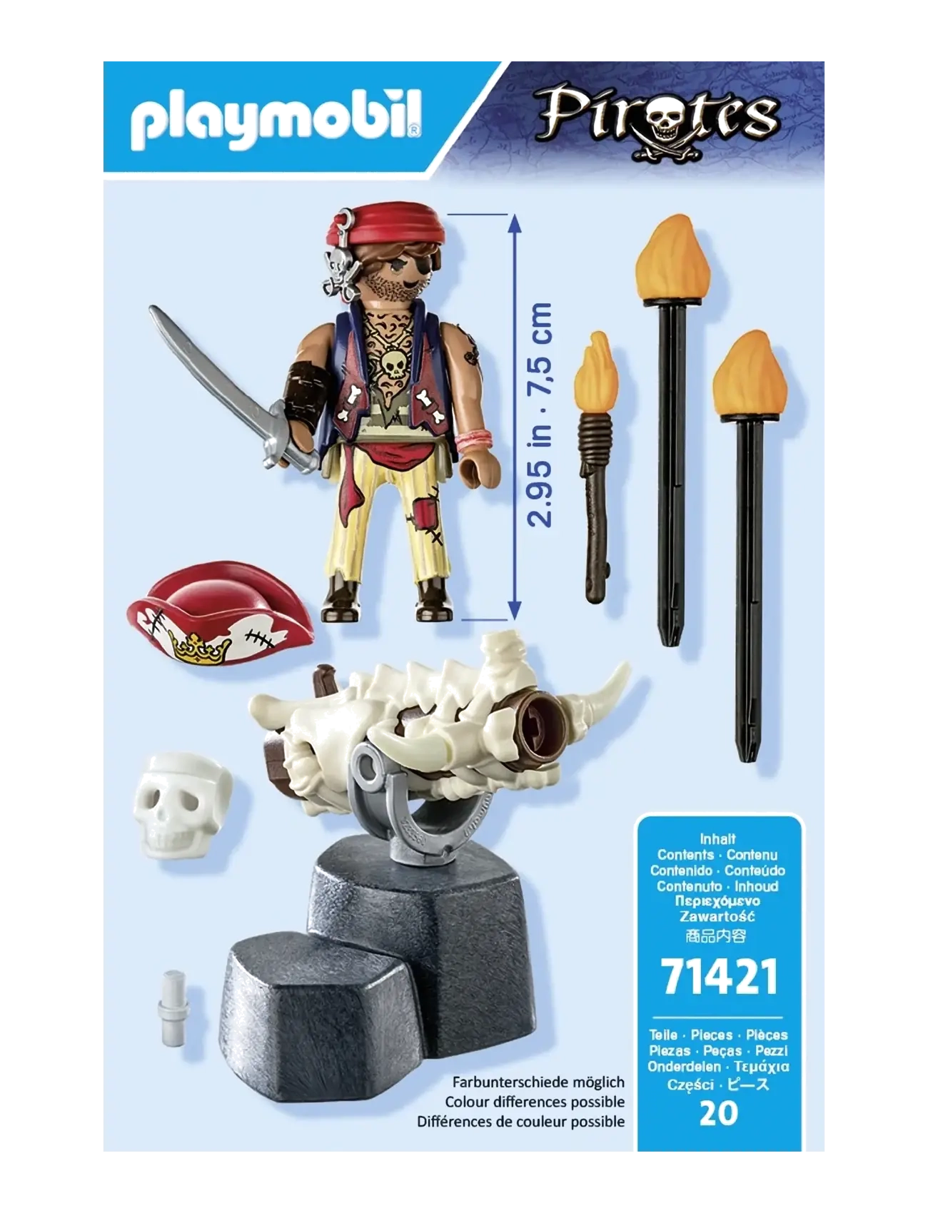 PLAYMOBIL - PLAYMOBIL Pirates Canon master - 71421 - playmobil leikföng - multicolored - 3