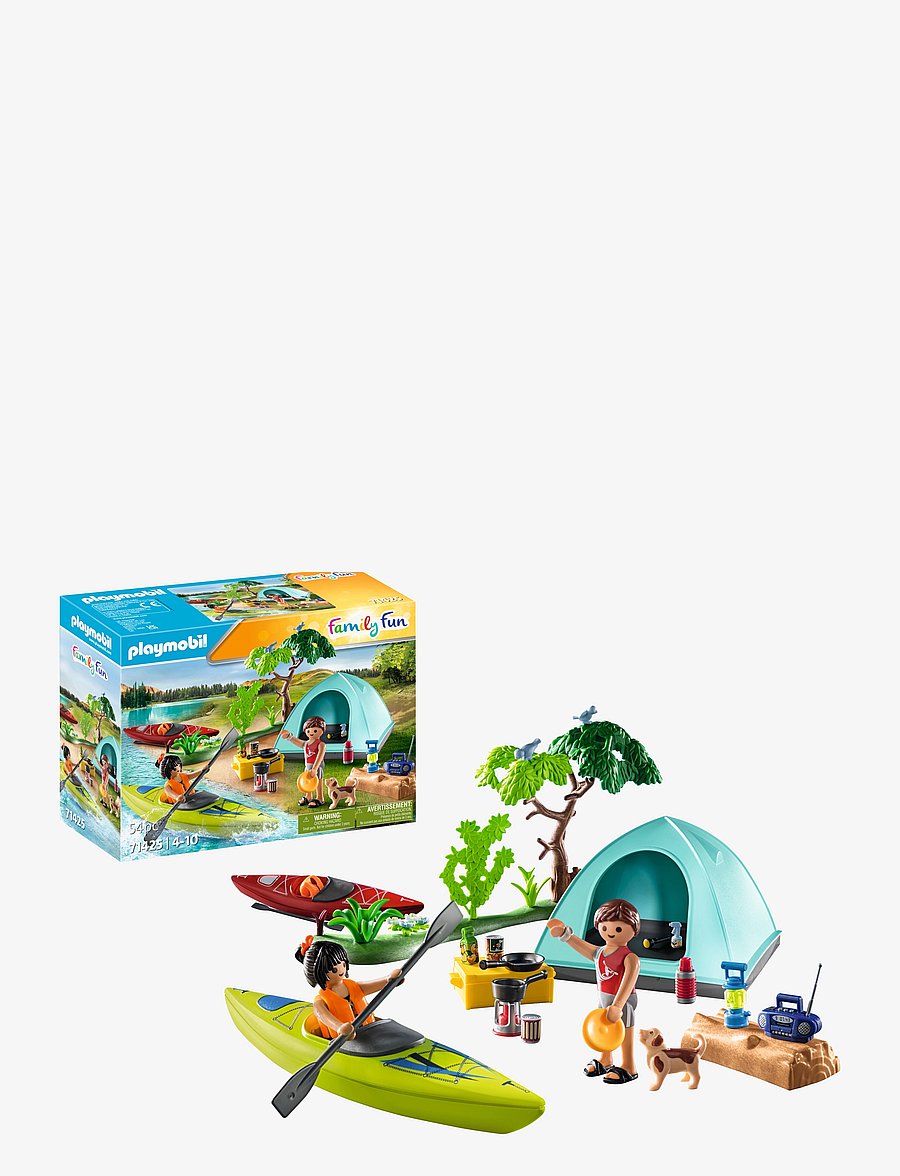 PLAYMOBIL - PLAYMOBIL Family Fun Campsite with Campfire - 71425 - multicolored - 0