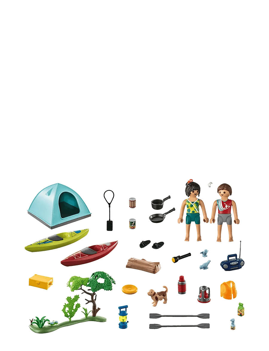 PLAYMOBIL - PLAYMOBIL Family Fun Campsite with Campfire - 71425 - multicolored - 1