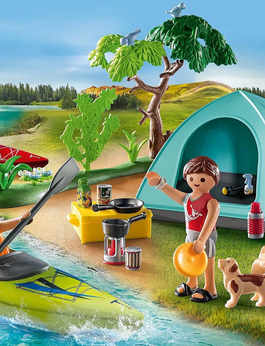 PLAYMOBIL - PLAYMOBIL Family Fun Campsite with Campfire - 71425 - multicolored - 4