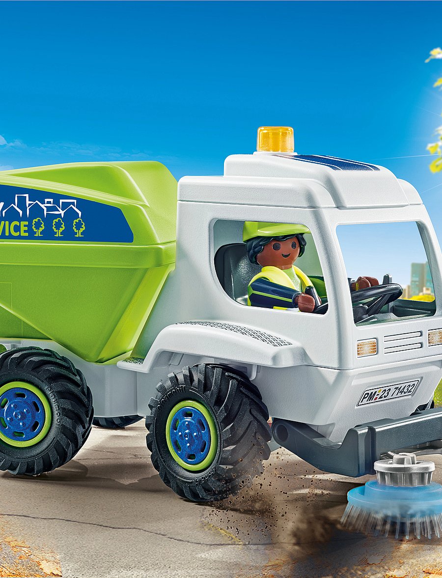 PLAYMOBIL - PLAYMOBIL City Action Street Sweeper - 71432 - multicolored - 5