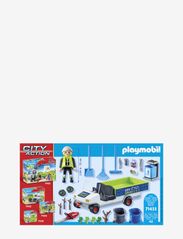 PLAYMOBIL - PLAYMOBIL City Action Street Cleaner with e-Vehicle - 71433 - playmobil city action - multicolored - 1