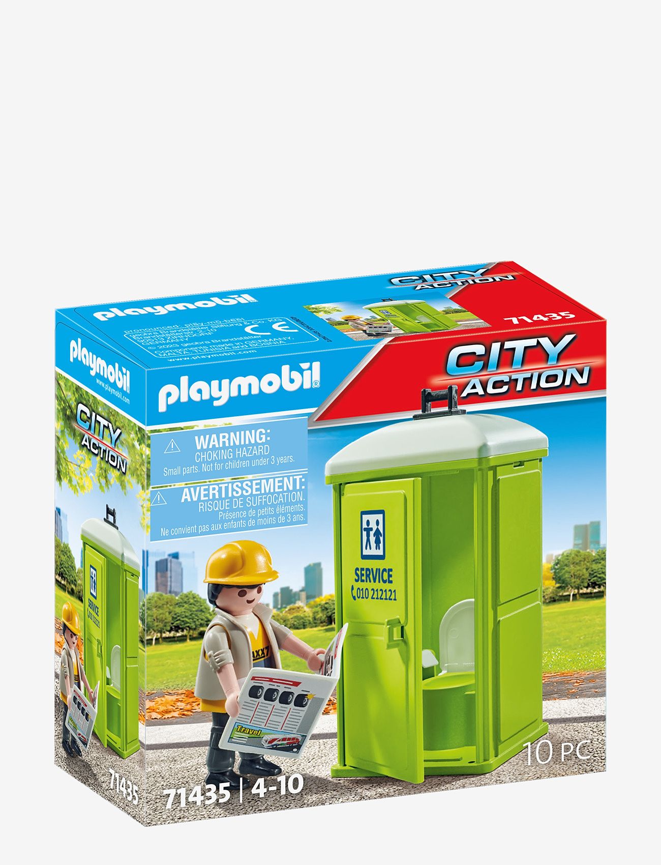 PLAYMOBIL - PLAYMOBIL City Action Portable Toilet - 71435 - playmobil city action - multicolored - 0